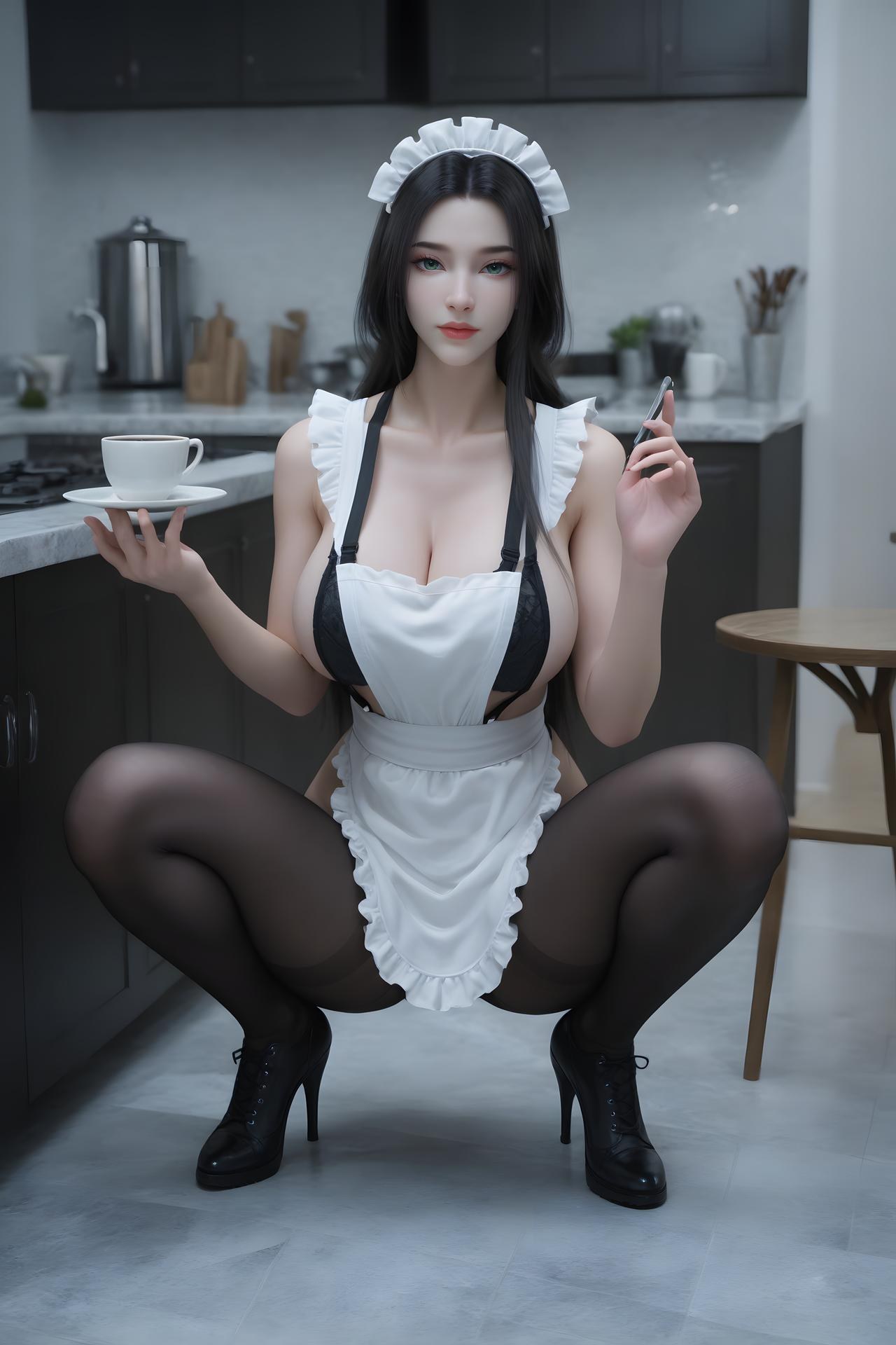 AI Porn - 尸魈 ダークファンタジー キャラクター画像集 ロングヘア AI画像ギャラリー 93P