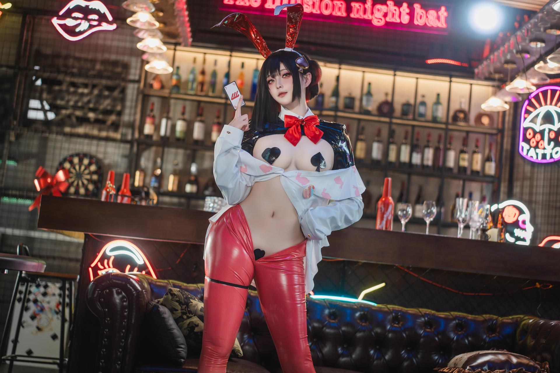 [cosplay] Natsuko Xiaxiazi - NIKKE Rouge Reverse Bunny コスプレ写真集 63P