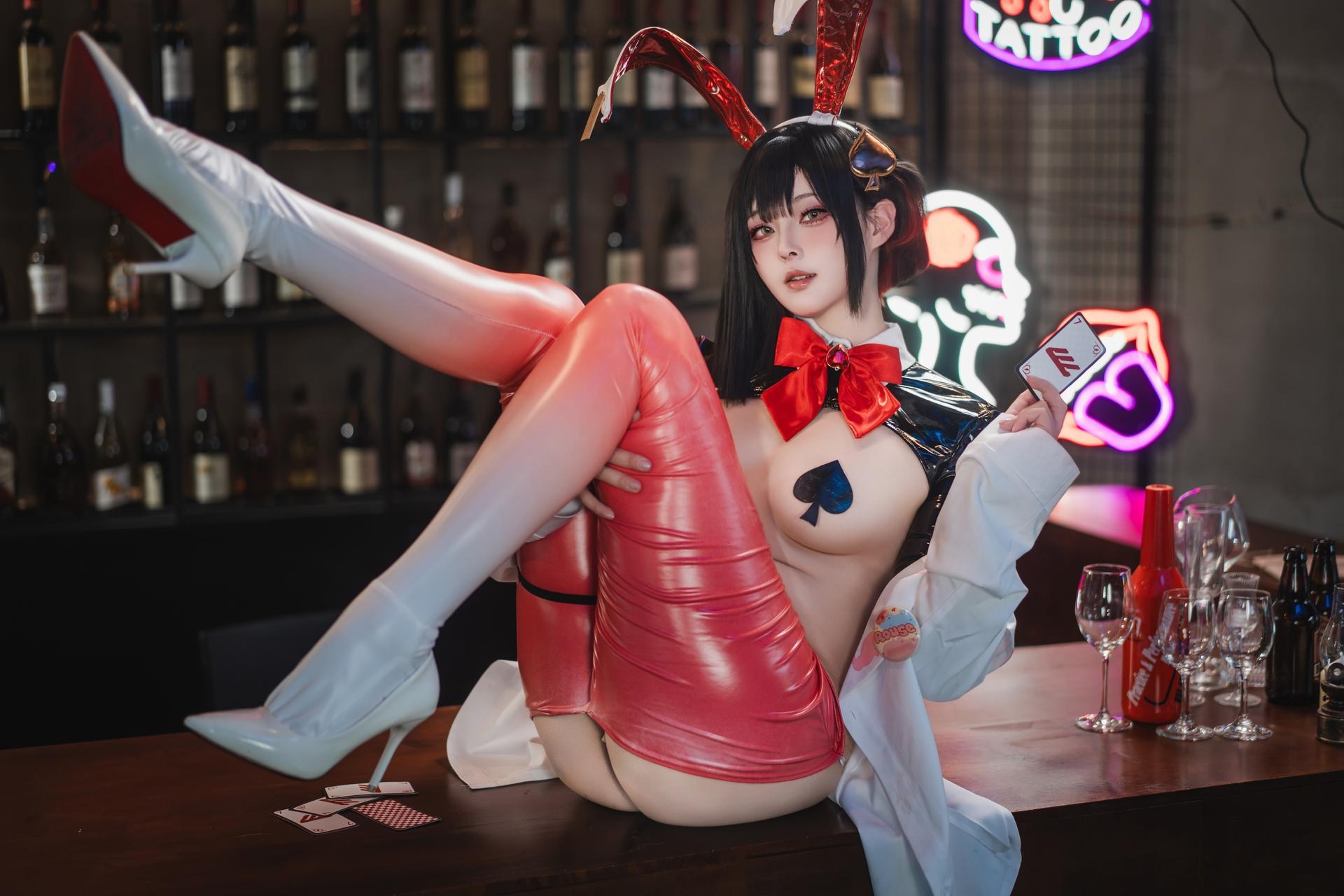[cosplay] Natsuko Xiaxiazi - NIKKE Rouge Reverse Bunny コスプレ写真集 63P