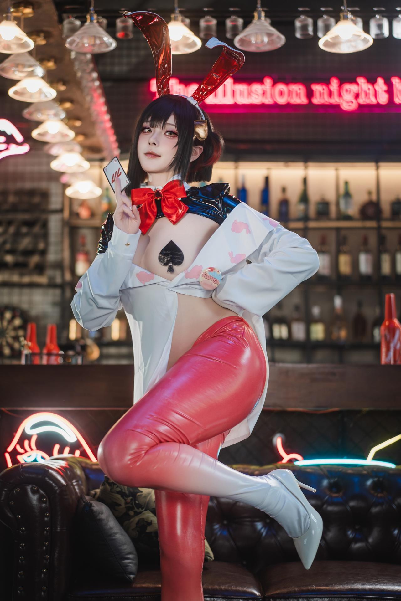 [cosplay] Natsuko Xiaxiazi - NIKKE Rouge Reverse Bunny コスプレ写真集 63P