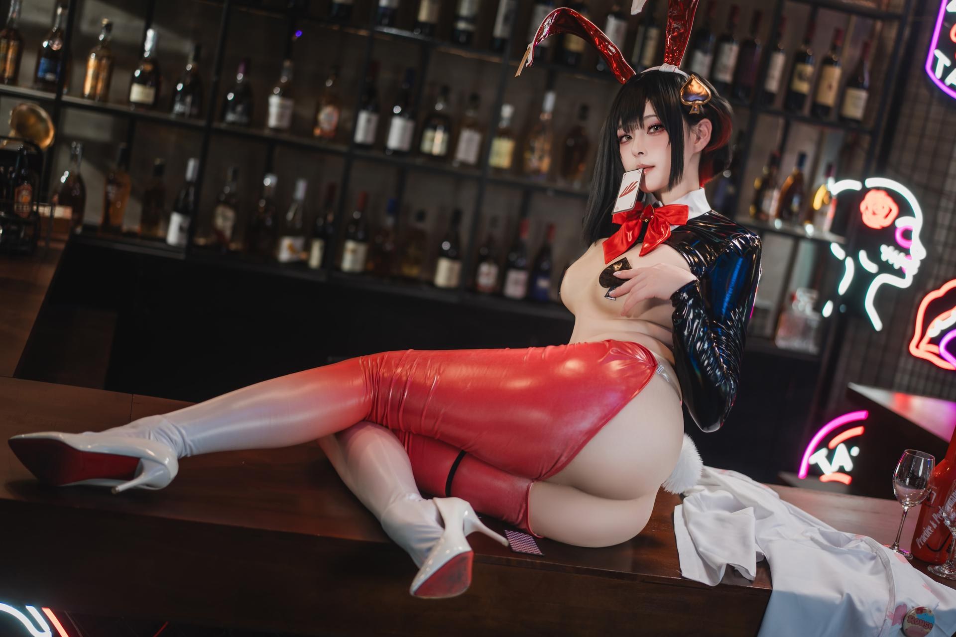 [cosplay] Natsuko Xiaxiazi - NIKKE Rouge Reverse Bunny コスプレ写真集 63P