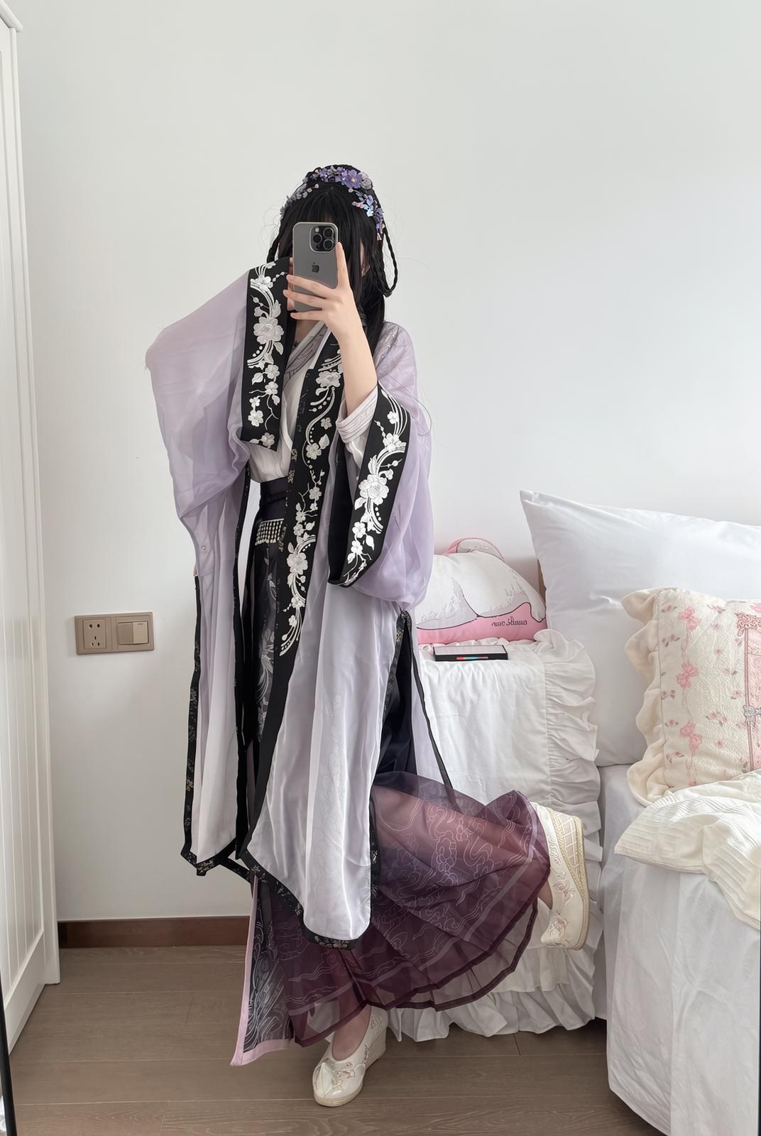 [Private Room] 18jkpeach - JK Uniform Black Stockings Selfie Set 151P1V