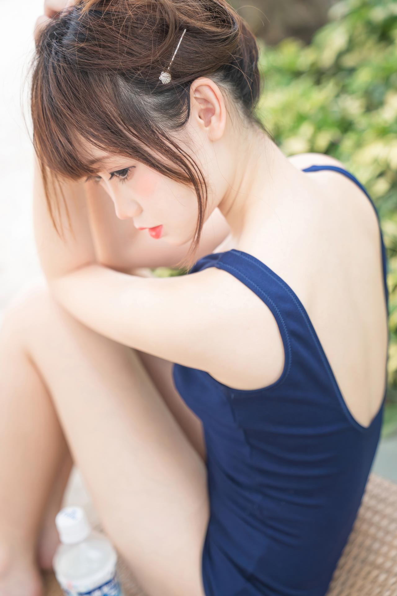[Photo Set] Menmentan - school swimsuit Model Photo Set 20P