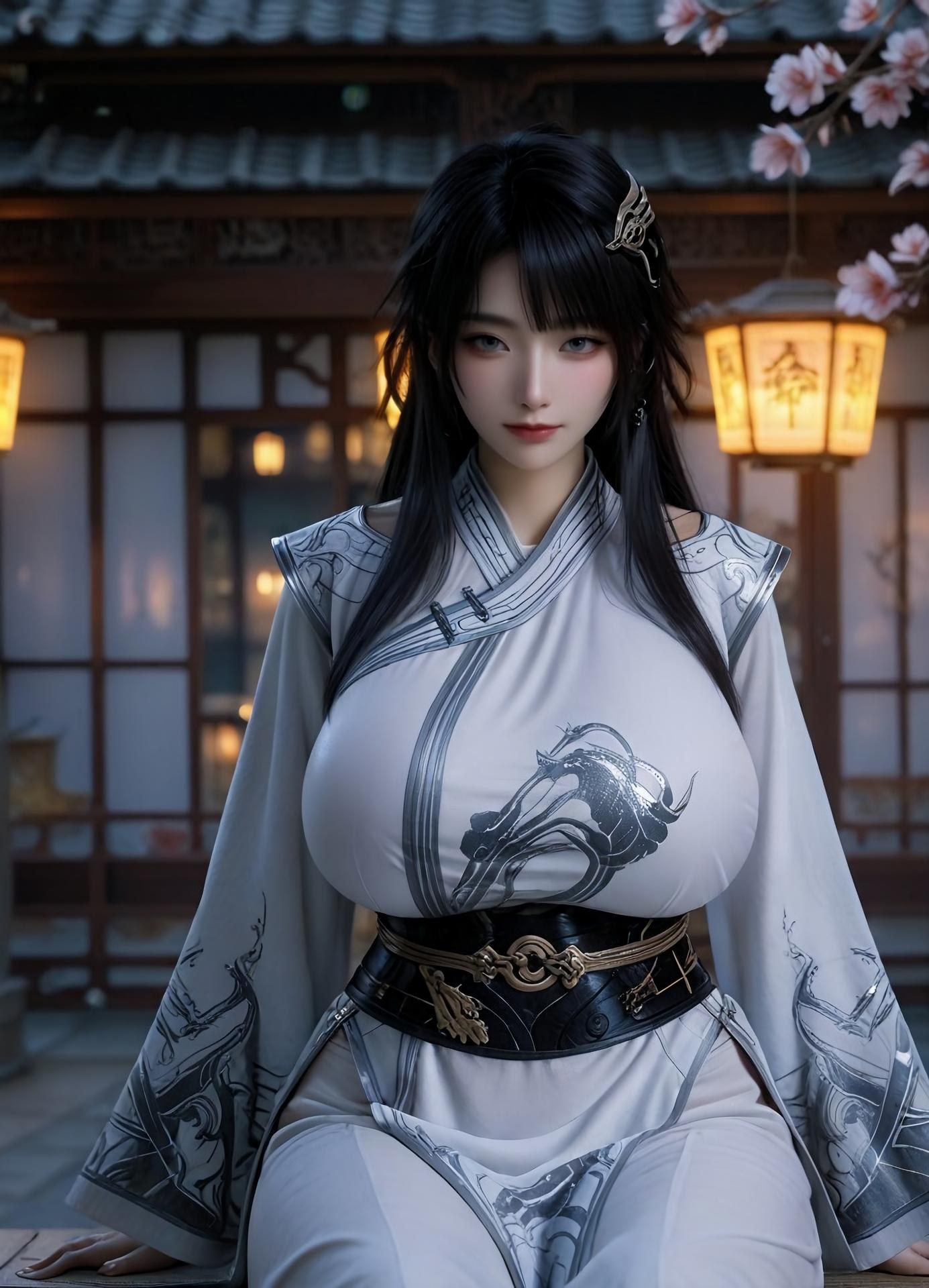 AI Porn - 凡人修仙传 凌玉灵：古风角色寫真長髮AI成人向圖集 110P