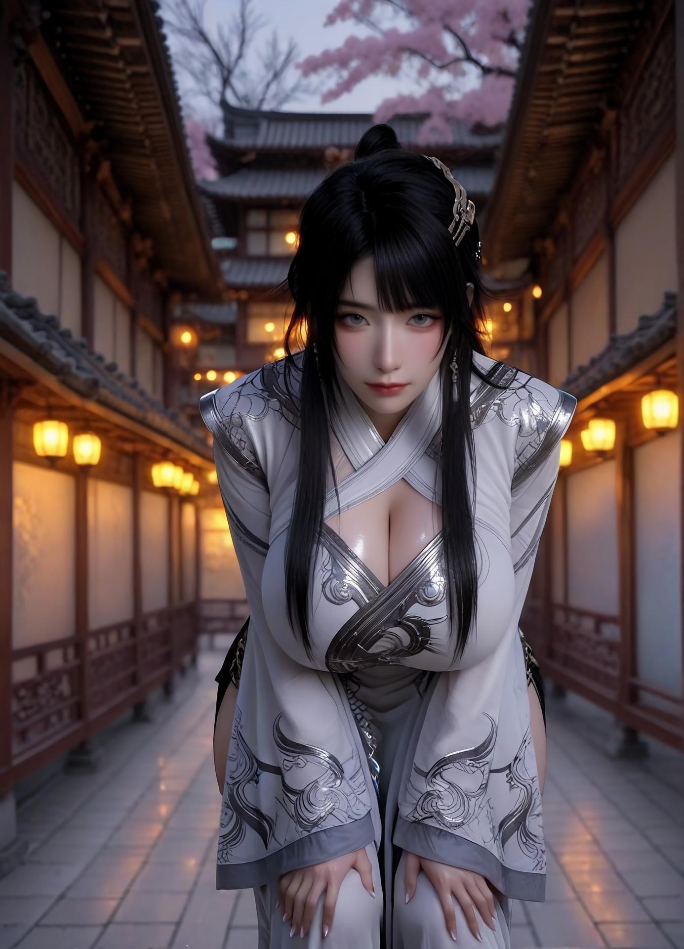 AI Porn - 凡人修仙传 凌玉灵：古风角色寫真長髮AI成人向圖集 110P