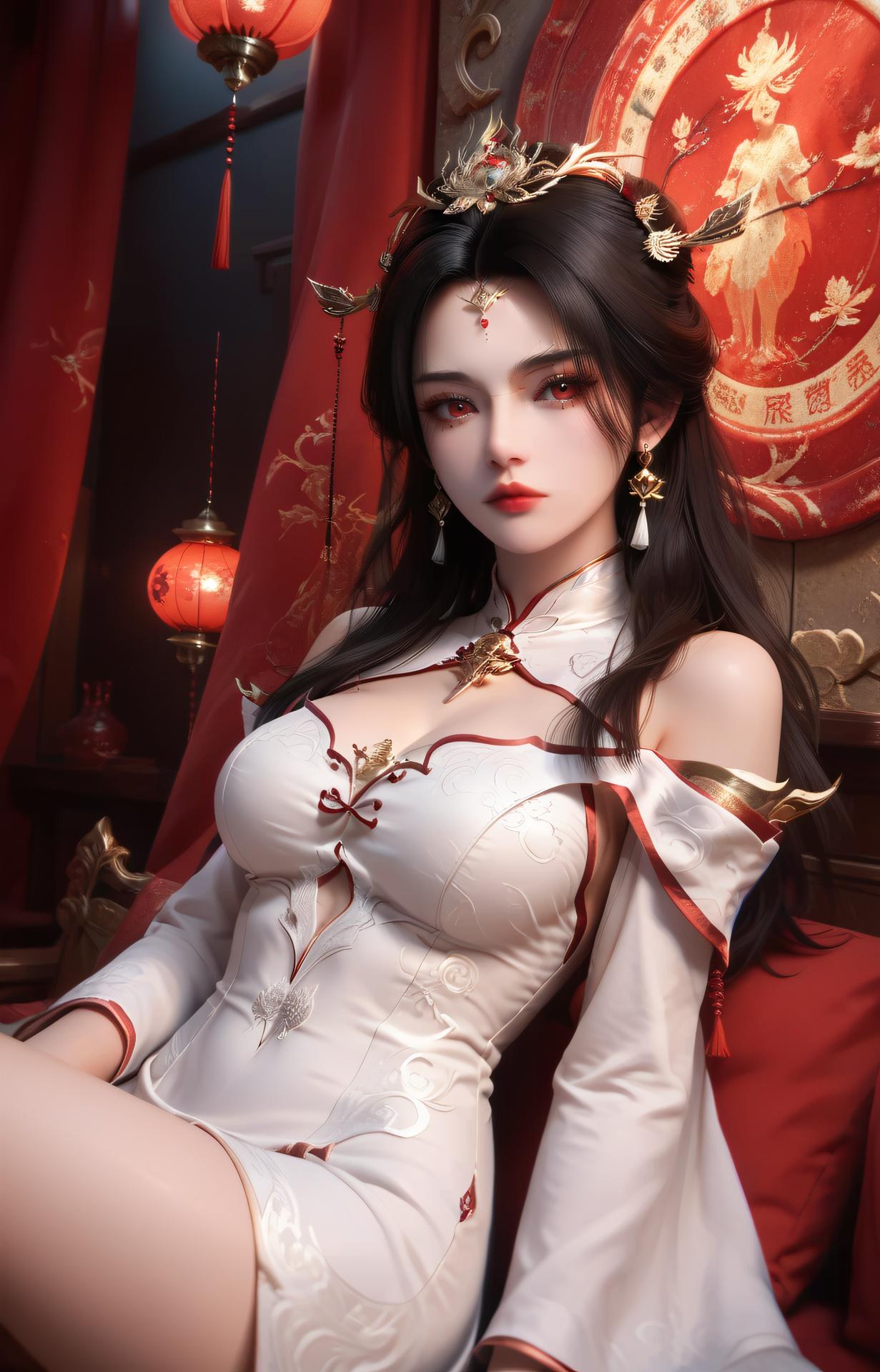 AI Porn - Renegade Immortal Yao Xixue 고풍 캐릭터 갤러리 긴 머리 AI 이미지 갤러리 45P