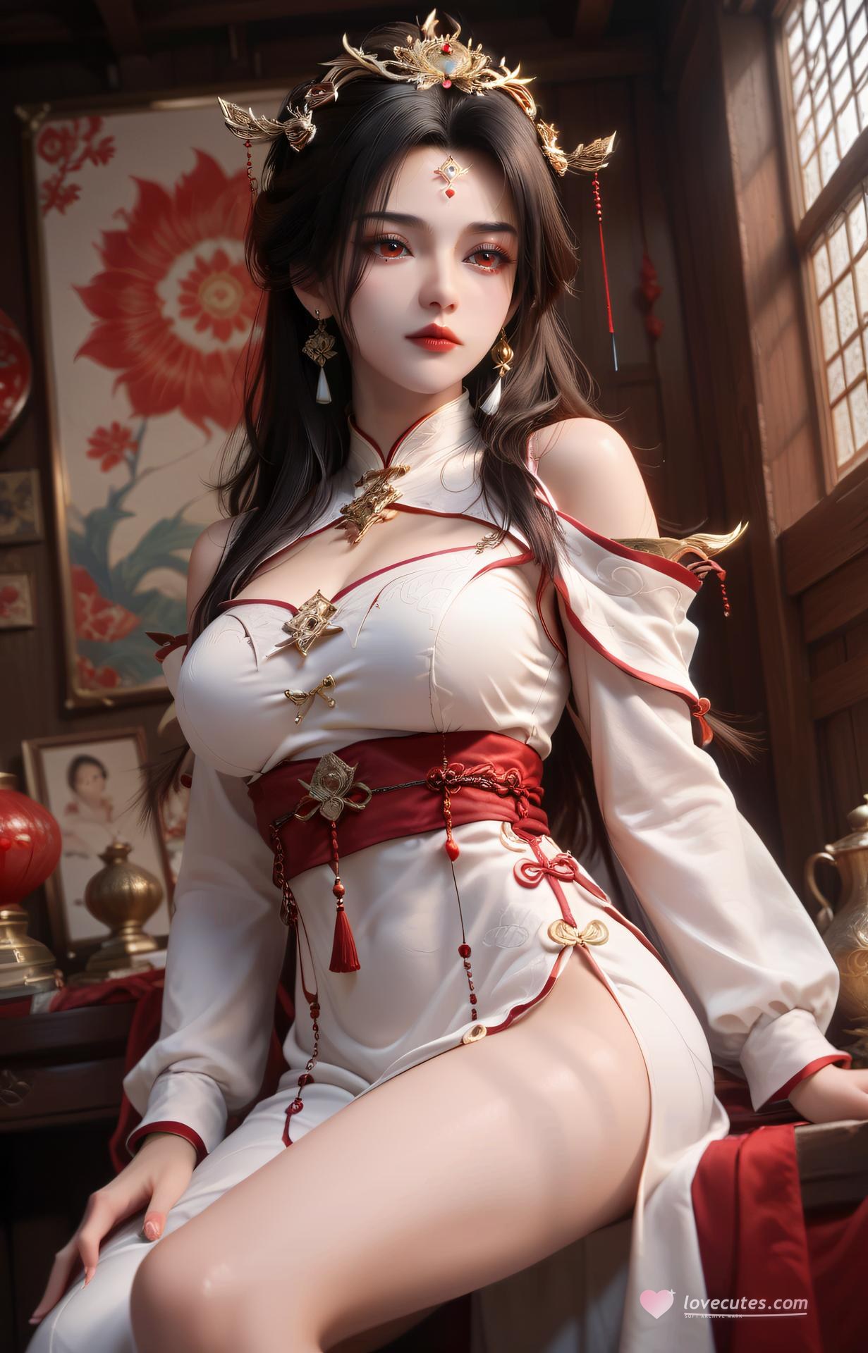 AI Porn - Renegade Immortal Yao Xixue 고풍 캐릭터 갤러리 긴 머리 AI 이미지 갤러리 45P