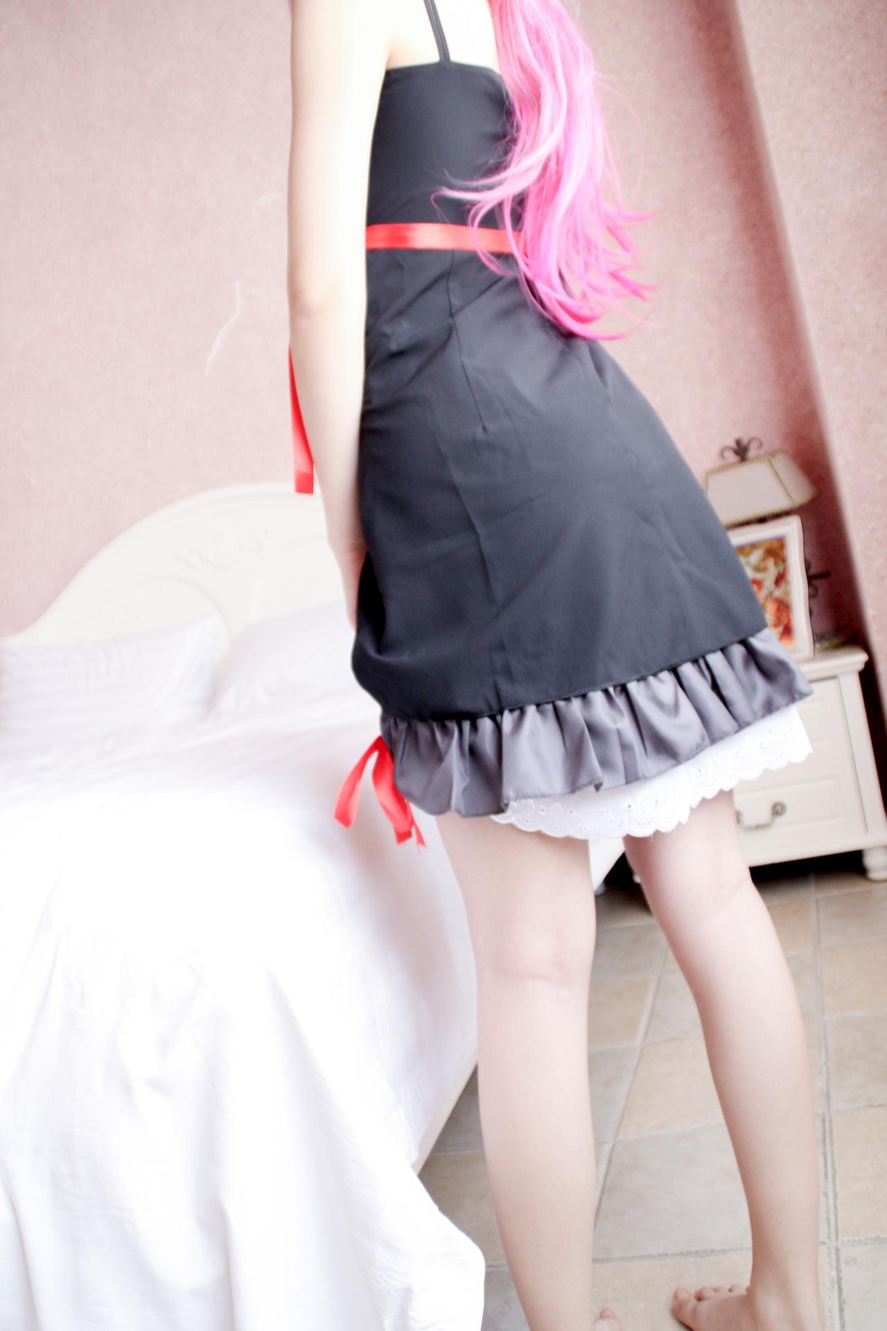 [Cosplay] Shaonv Yinghua - Guilty Crown Yuzuriha Inori: adult styling topless details curvy hips photo set 151P