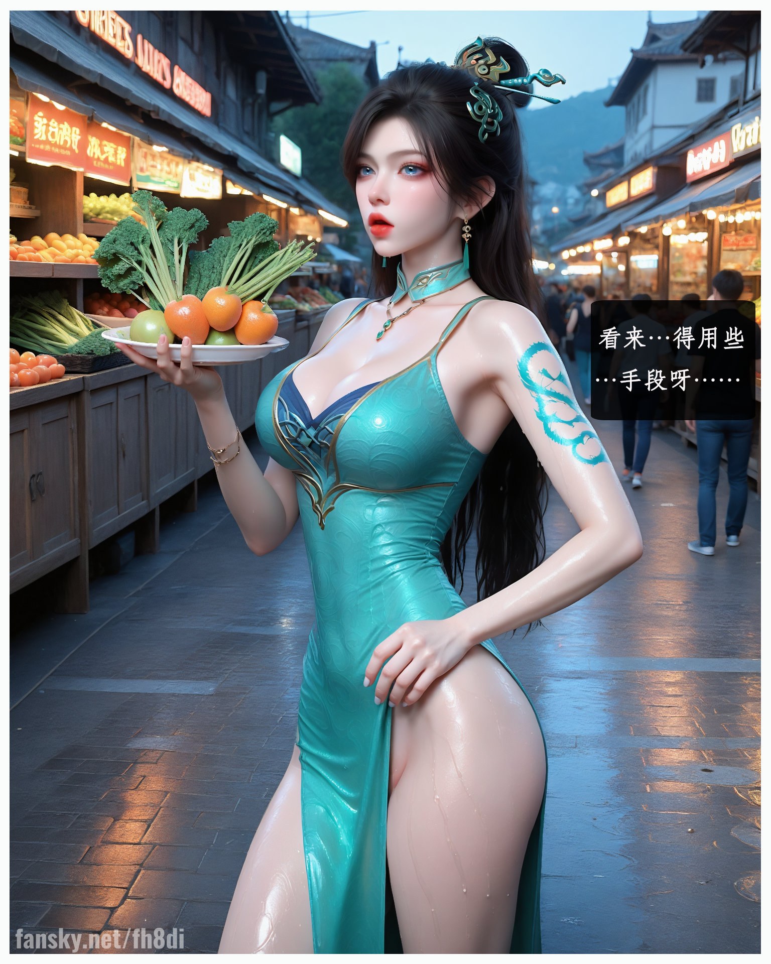 AI Porn - Battle Through the Heavens Qing Lin fantasy hanfu character gallery long hair AI Adult Gallery 159P