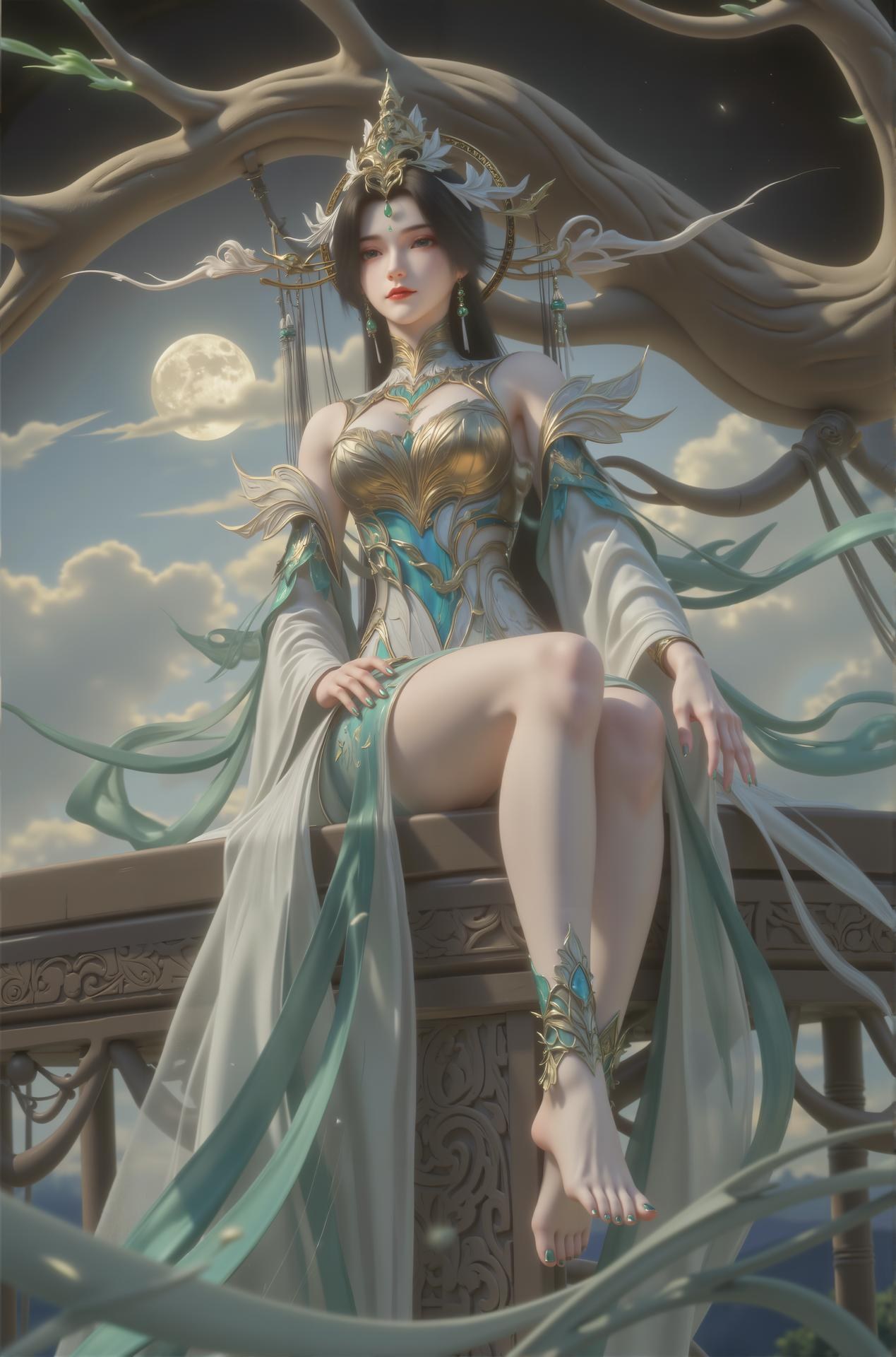 AI Porn - 柳神 古風 キャラクター画像集 ロングヘア AI画像ギャラリー 27P