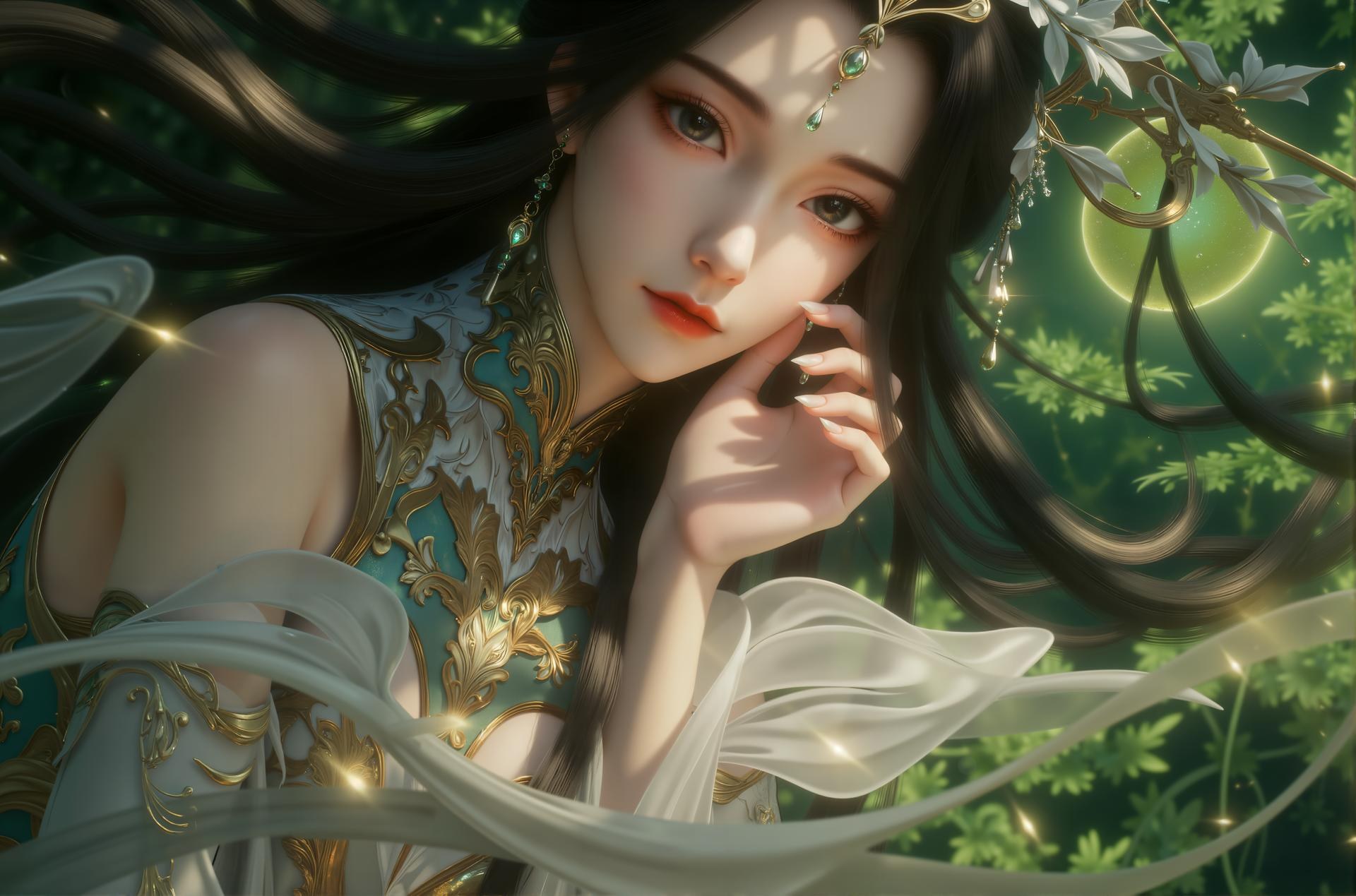 AI Porn - 柳神 古風 キャラクター画像集 ロングヘア AI画像ギャラリー 27P