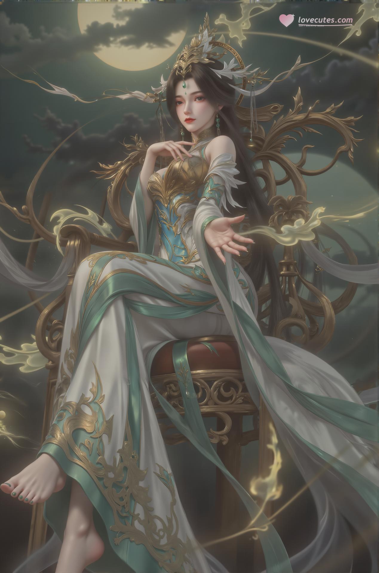 AI Porn - 柳神 古風 キャラクター画像集 ロングヘア AI画像ギャラリー 27P
