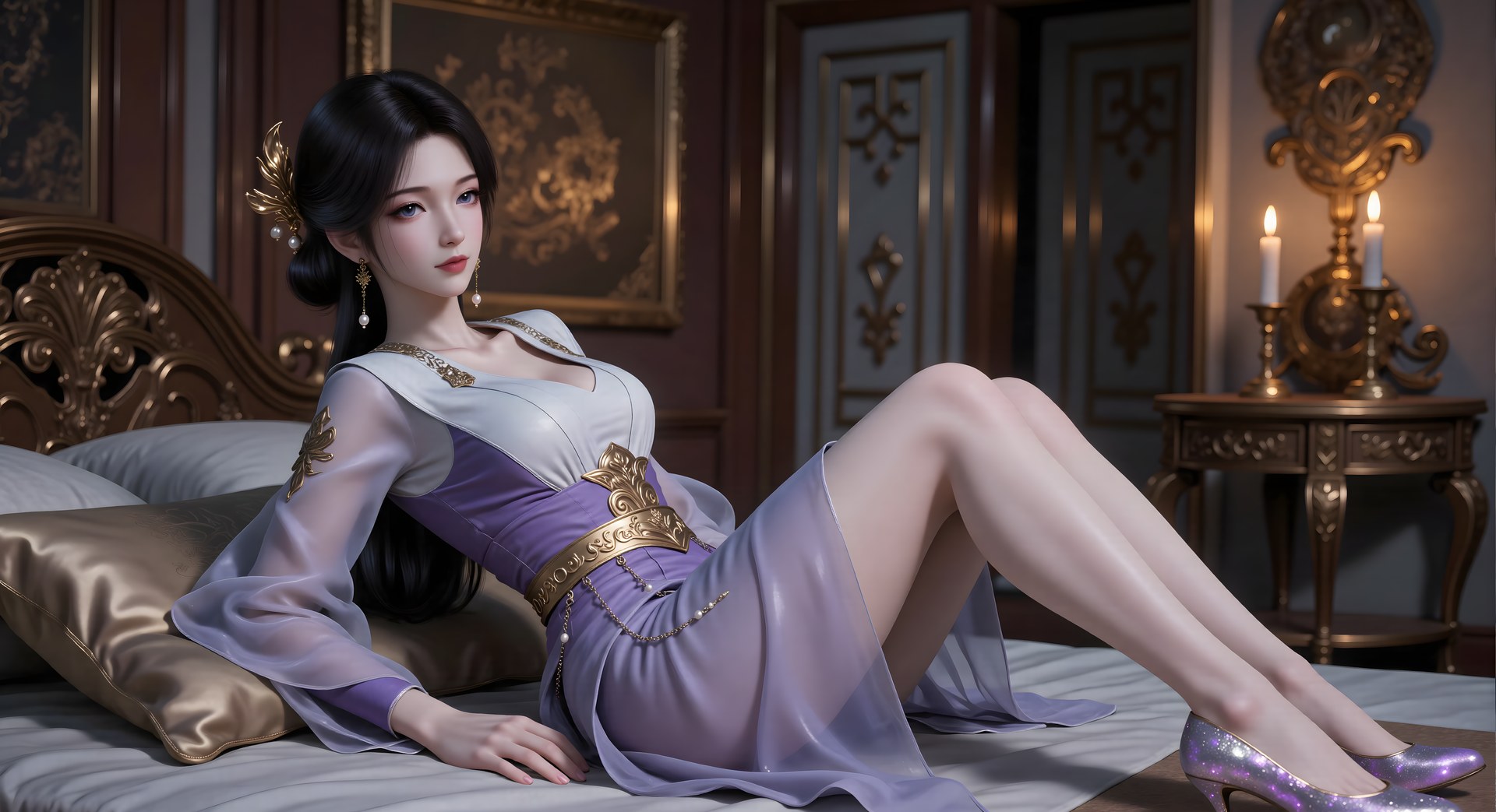 AI Porn - 梅凝 古風 キャラクター画像集 ロングヘア AI画像ギャラリー 80P
