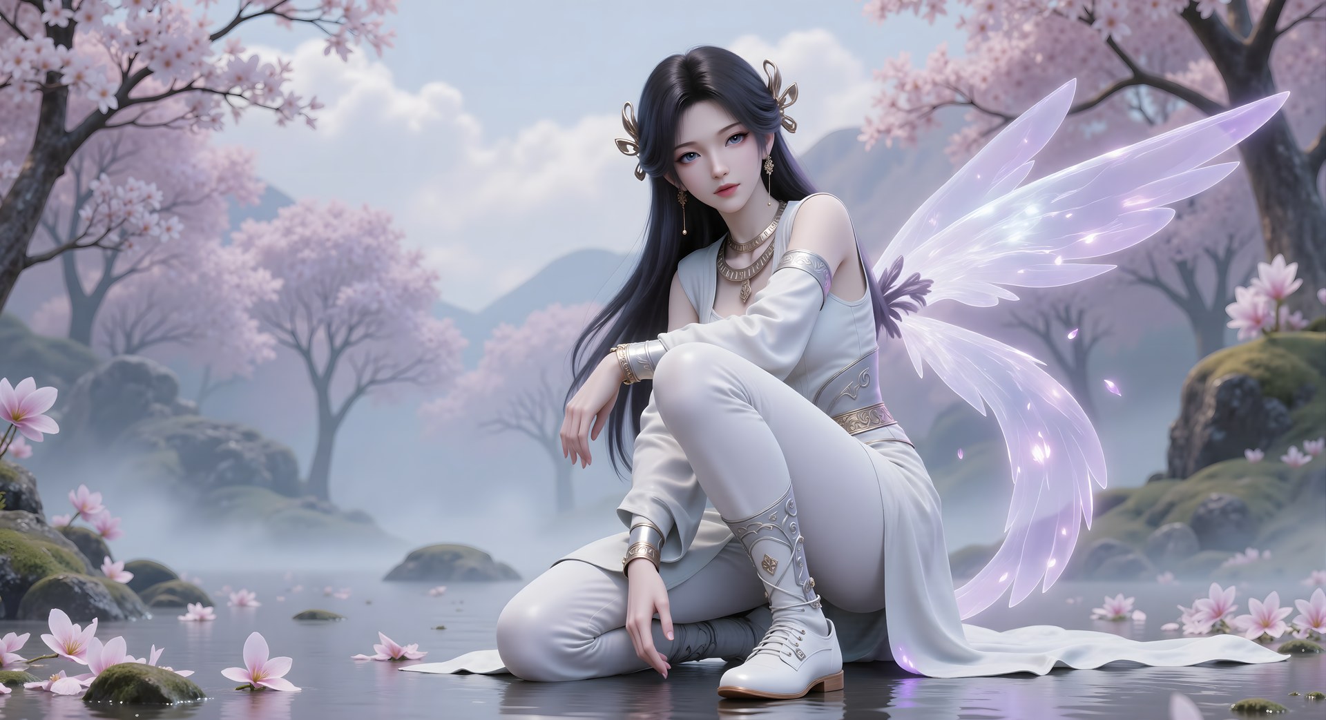 AI Porn - 梅凝 古風 キャラクター画像集 ロングヘア AI画像ギャラリー 80P