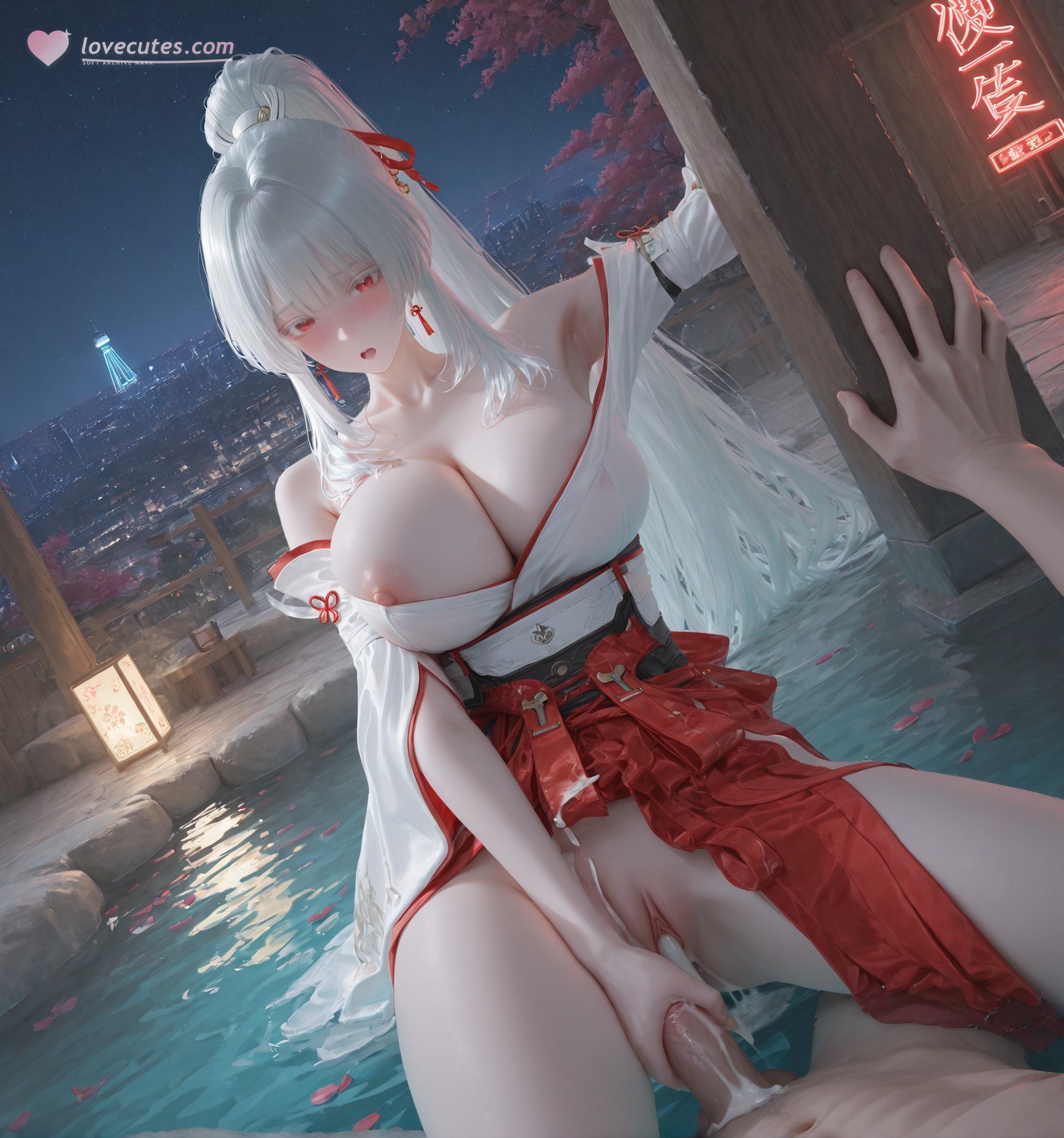 AI Porn - Wuthering Waves Feixue long hair character gallery fantasy hanfu AI Adult Gallery 129P
