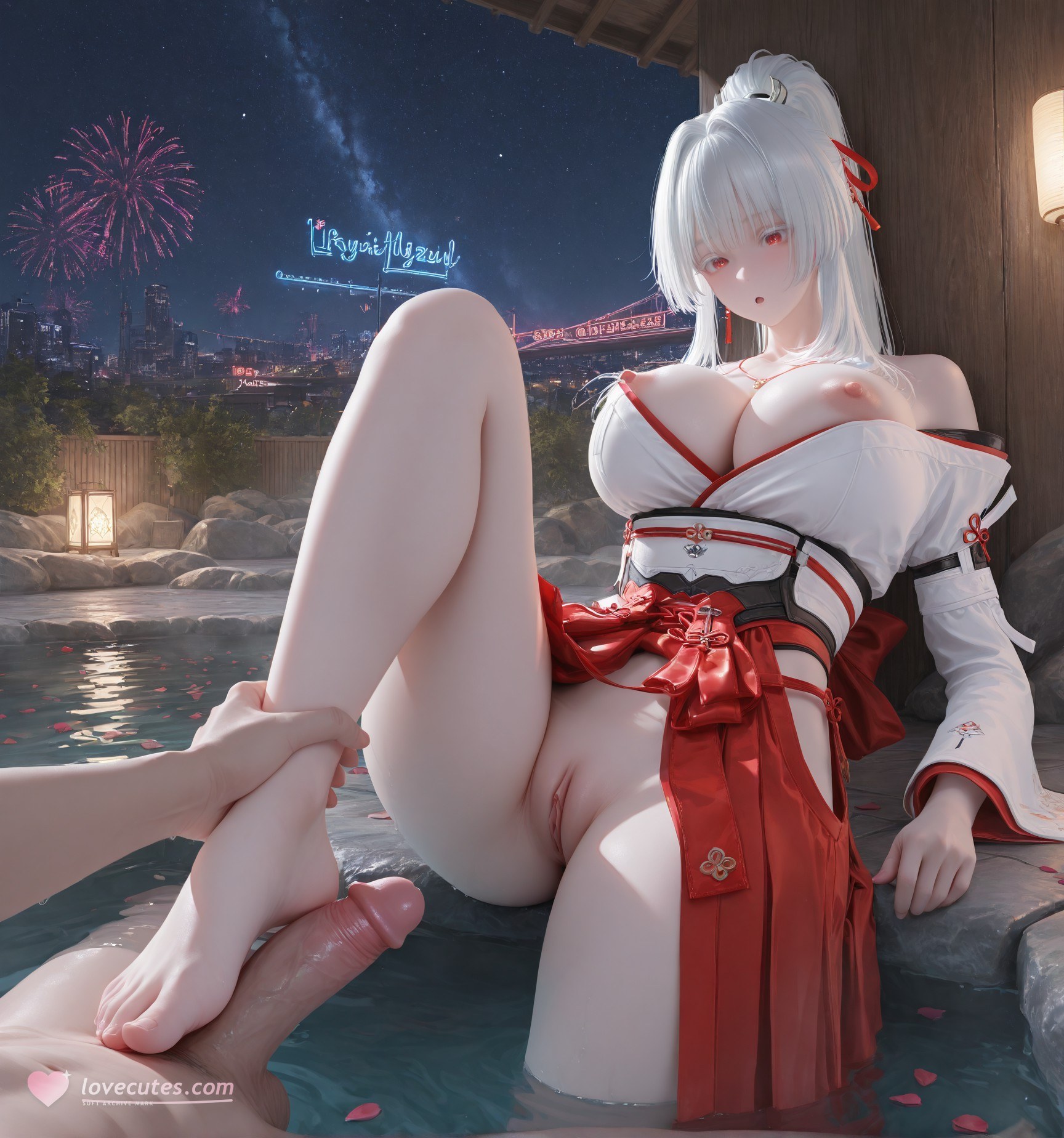 AI Porn - Wuthering Waves Feixue long hair character gallery fantasy hanfu AI Adult Gallery 129P
