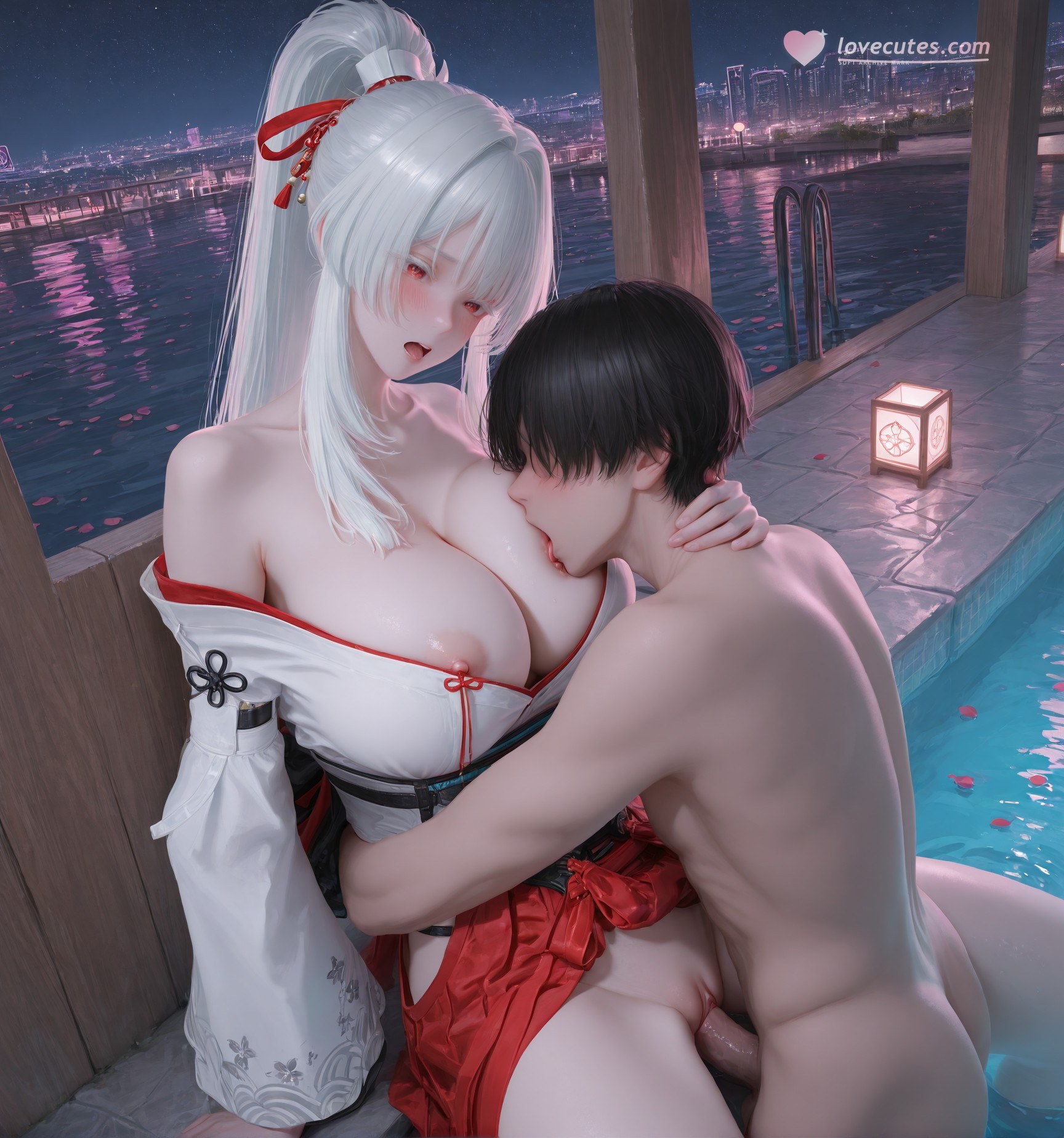 AI Porn - Wuthering Waves Feixue long hair character gallery fantasy hanfu AI Adult Gallery 129P