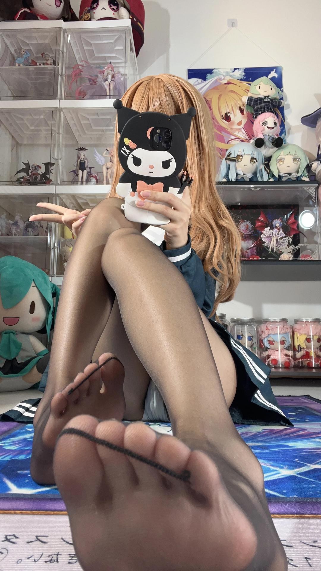 [cosplay] 白櫟Shirly - BanG Dream! 長崎素世：校服美腿足部角色還原 88P15V