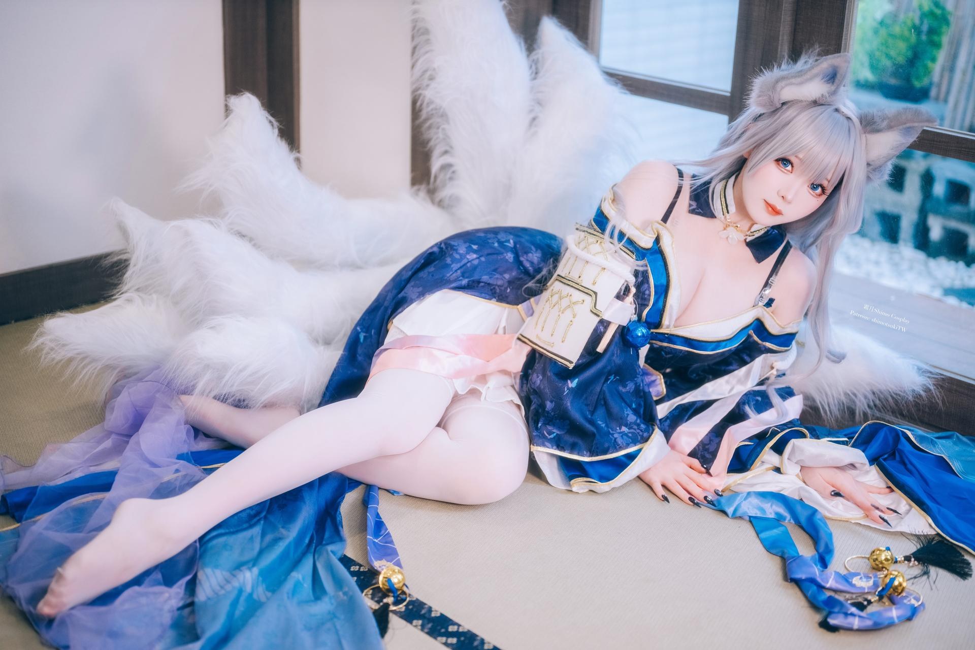 [cosplay] 霜月shimo - Azurlane Shinano N+U：Azurlane Shinano N+U角色還原美腿大尺度 24P