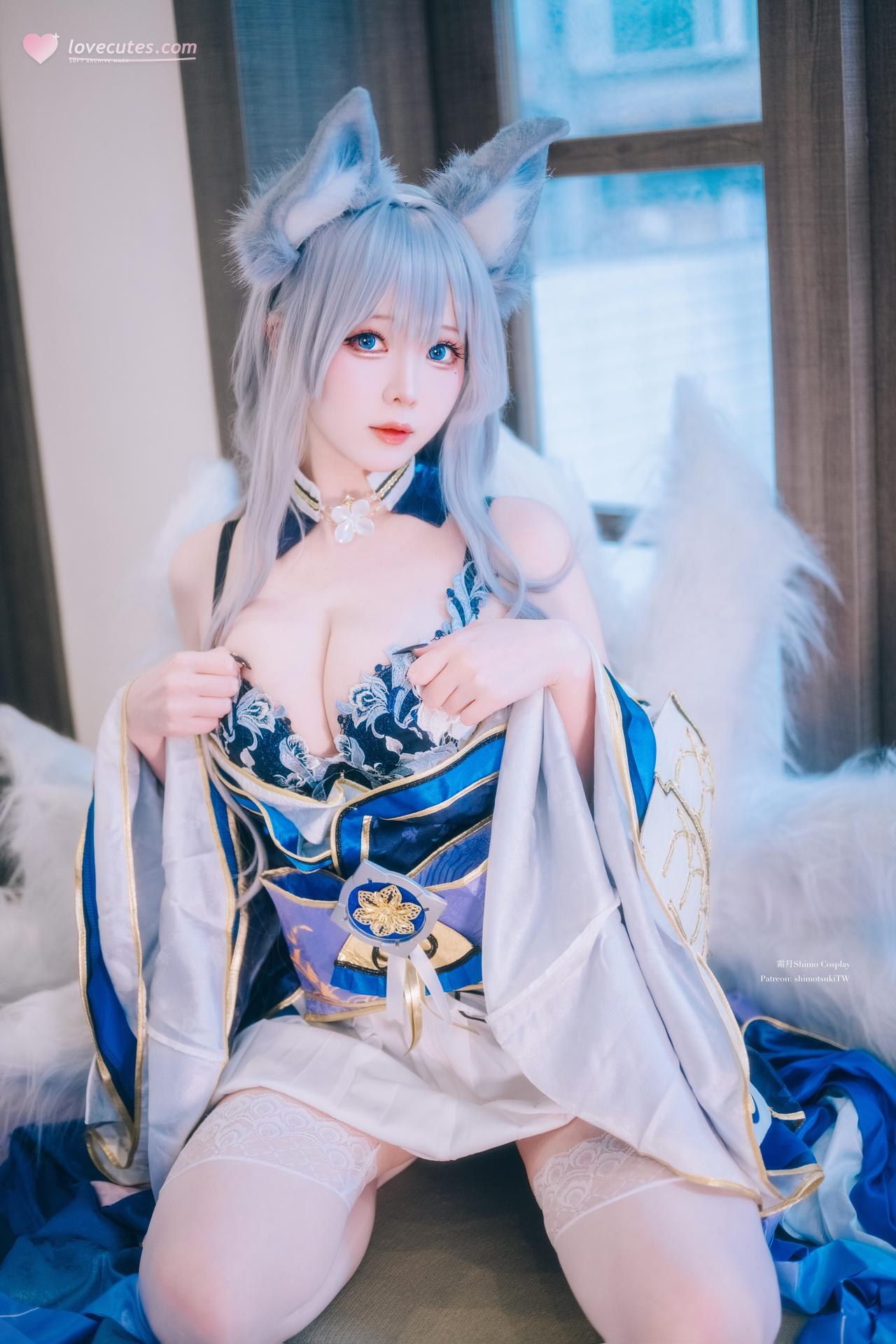 [cosplay] 霜月shimo - Azurlane Shinano N+U：Azurlane Shinano N+U角色還原美腿大尺度 24P