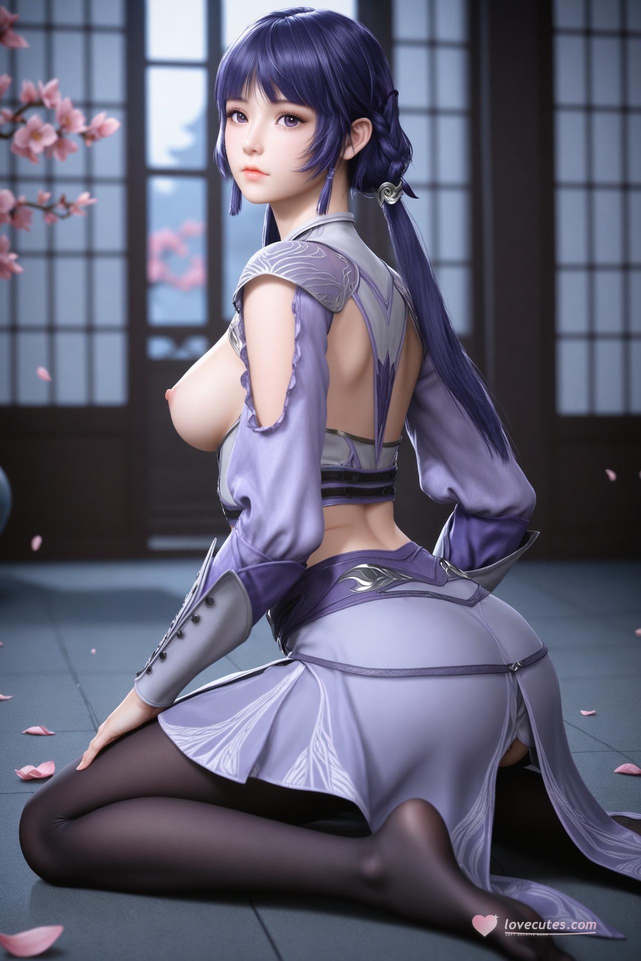 AI Porn - 斗罗大陆 白沉香：長髮角色寫真美胸AI成人向圖集 172P