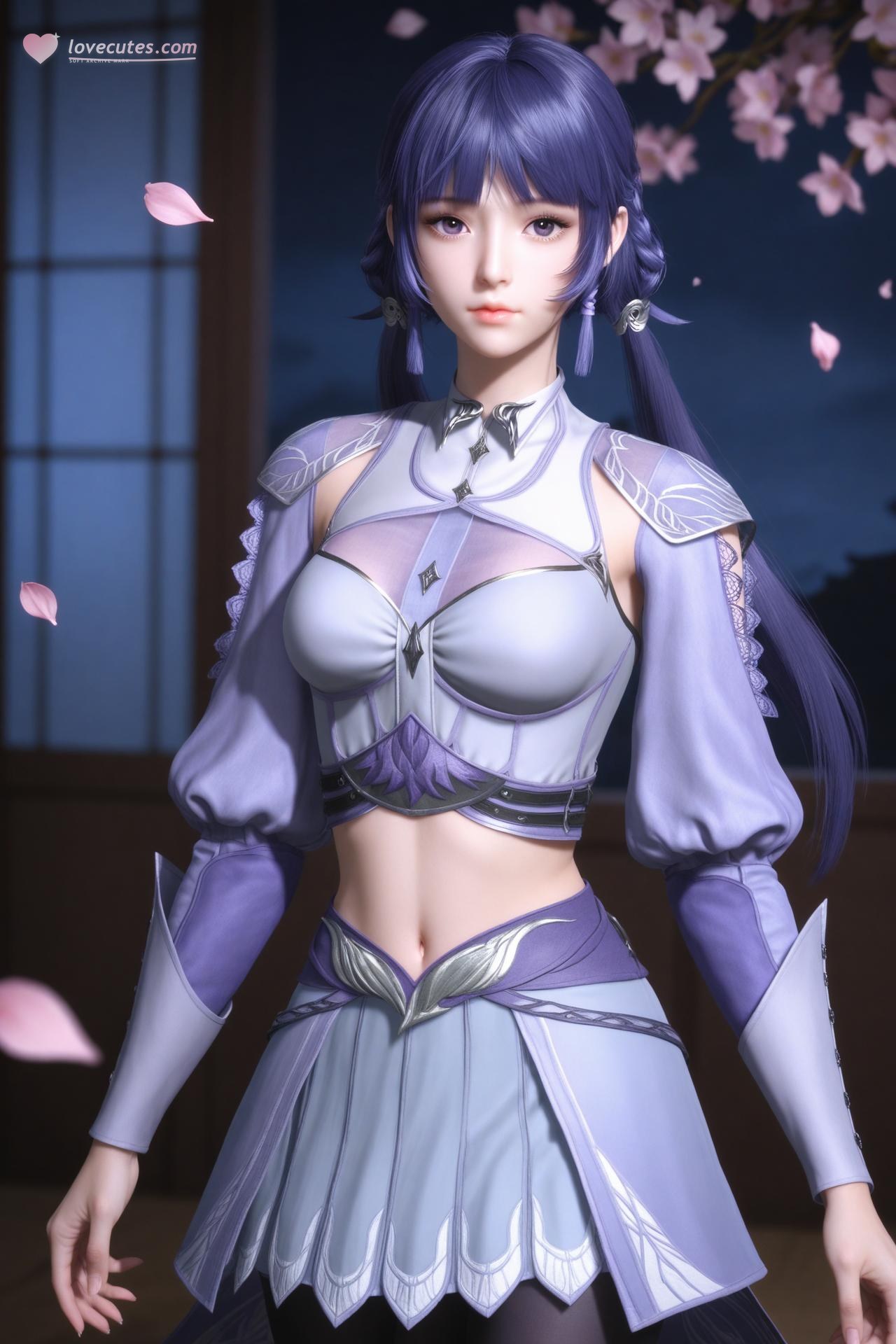 AI Porn - 斗罗大陆 白沉香：長髮角色寫真美胸AI成人向圖集 172P