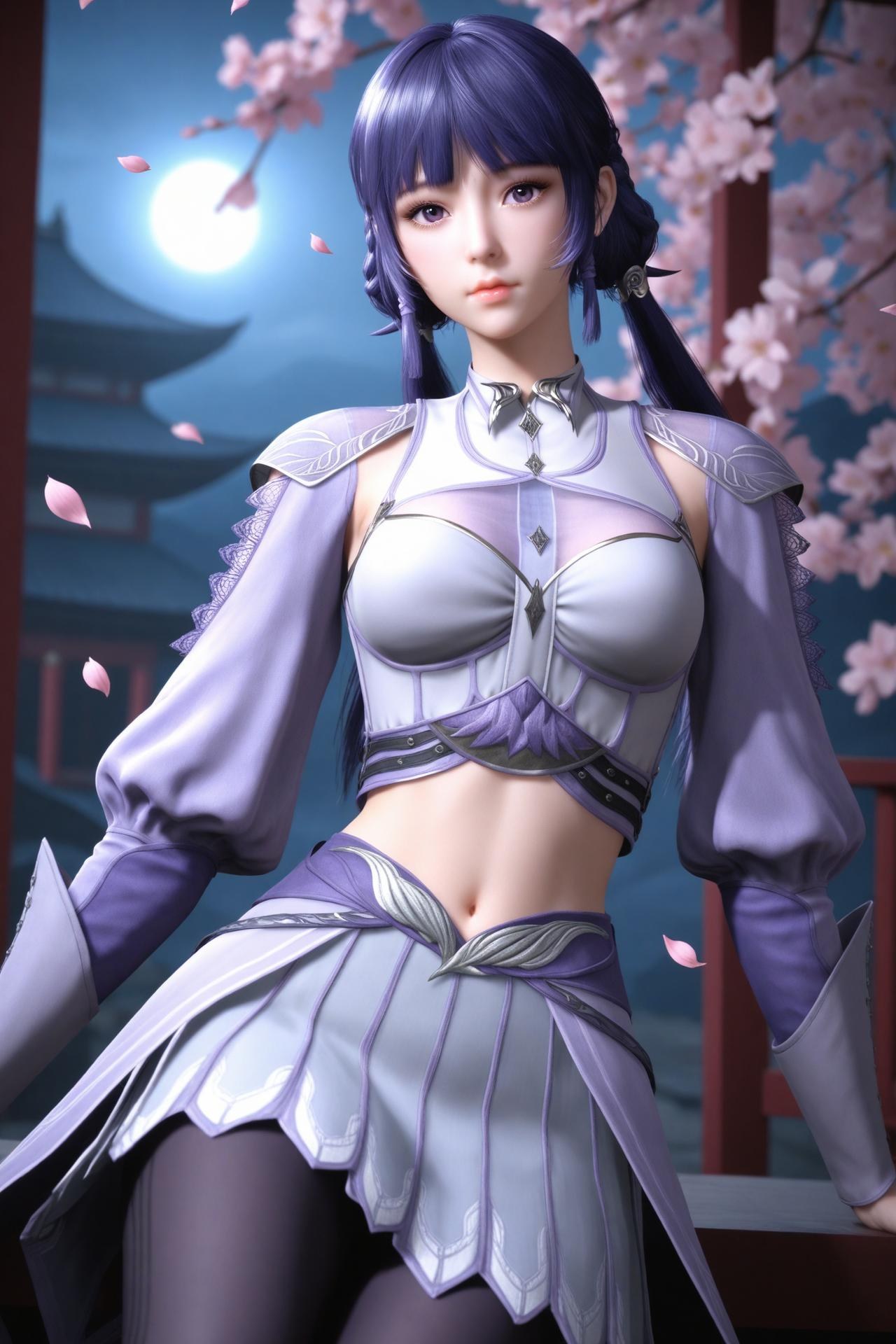 AI Porn - 斗罗大陆 白沉香：長髮角色寫真美胸AI成人向圖集 172P