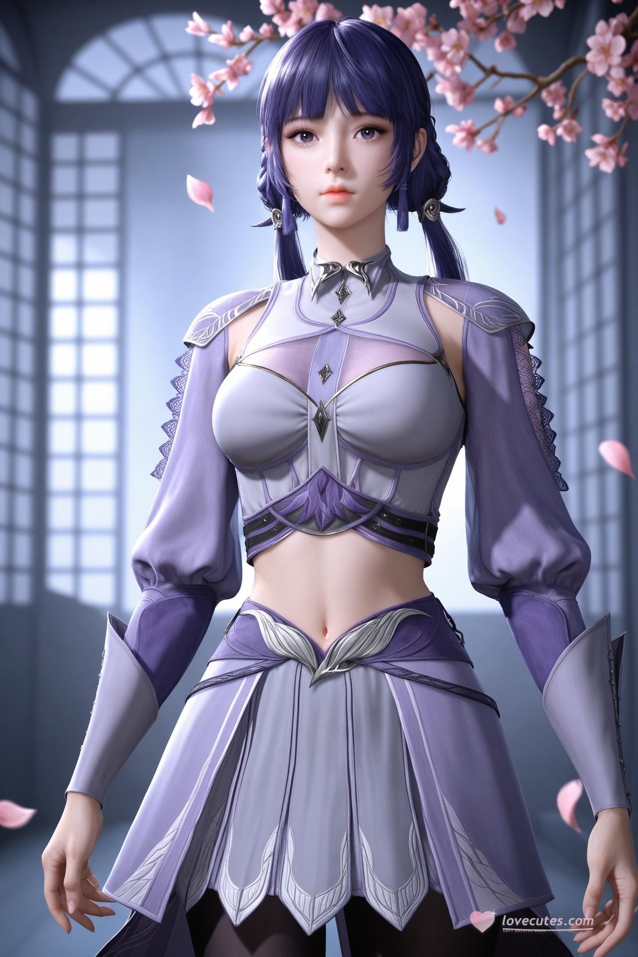 AI Porn - 斗罗大陆 白沉香：長髮角色寫真美胸AI成人向圖集 172P