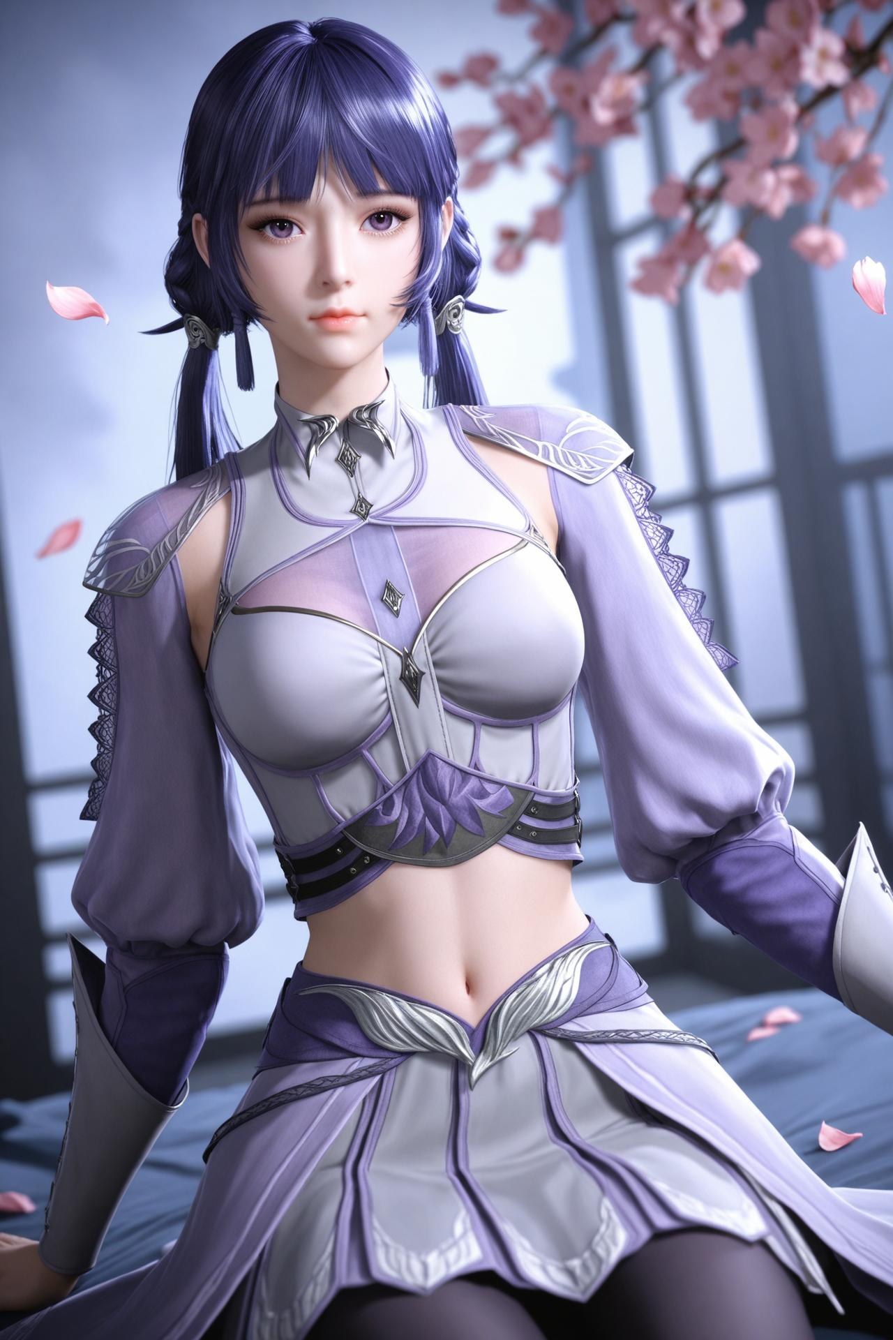 AI Porn - 斗罗大陆 白沉香：長髮角色寫真美胸AI成人向圖集 172P
