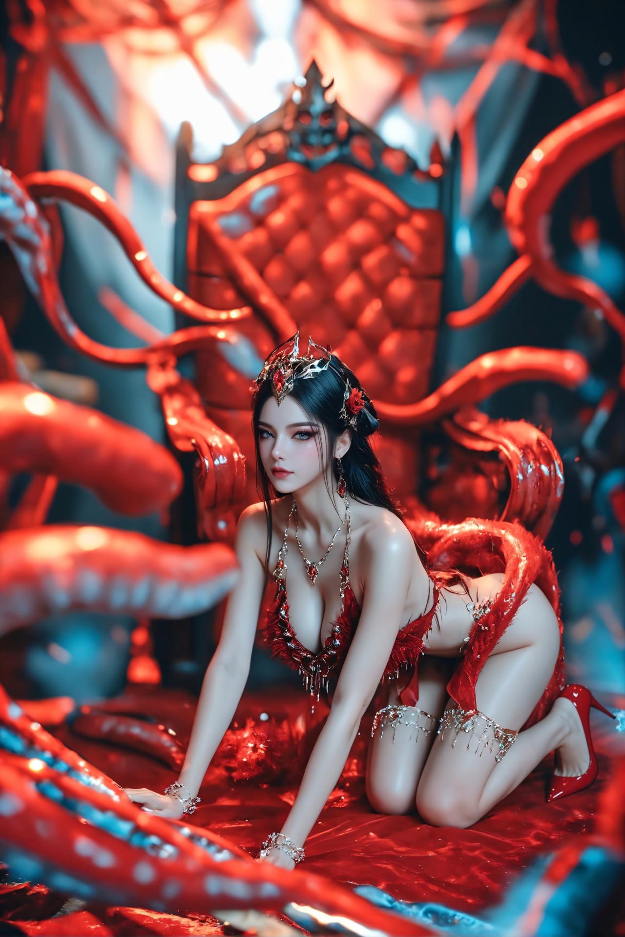 AI Porn - 斗罗大陆 叶夕水：长发角色写真古风AI成人向图集 65P
