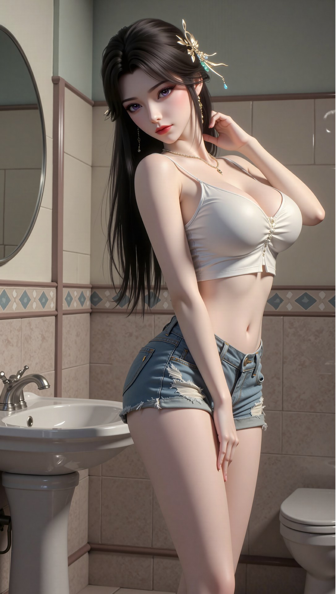 AI Porn - 溪幼琴 古風 キャラクター画像集 ロングヘア AI画像ギャラリー 70P