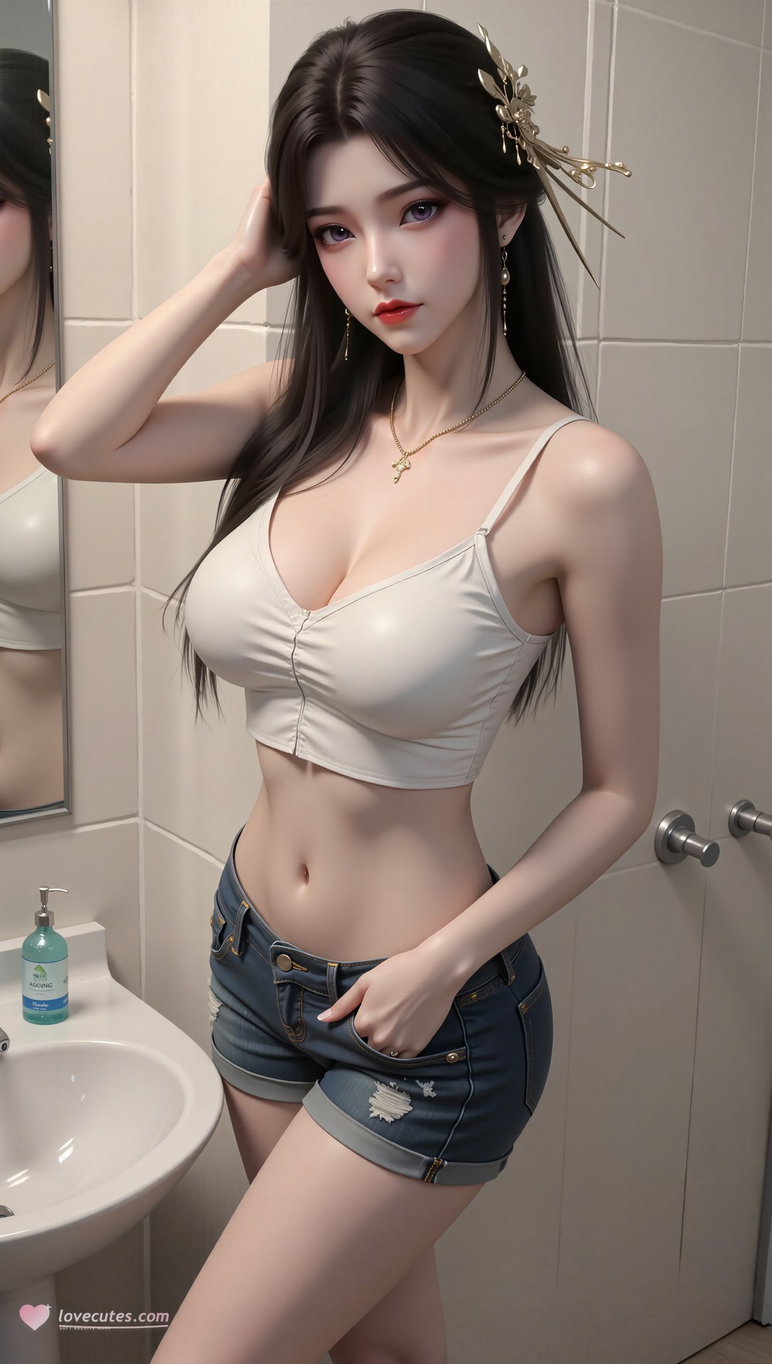 AI Porn - 溪幼琴 古風 キャラクター画像集 ロングヘア AI画像ギャラリー 70P