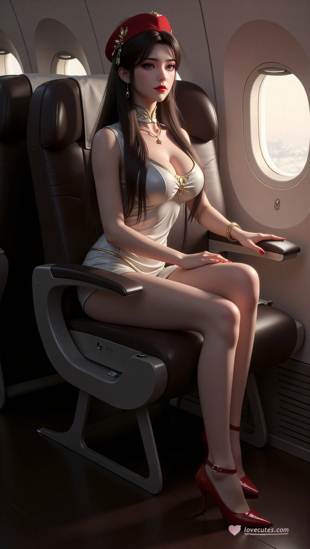 AI Porn - 溪幼琴：古风角色寫真長髮AI成人向圖集 70P