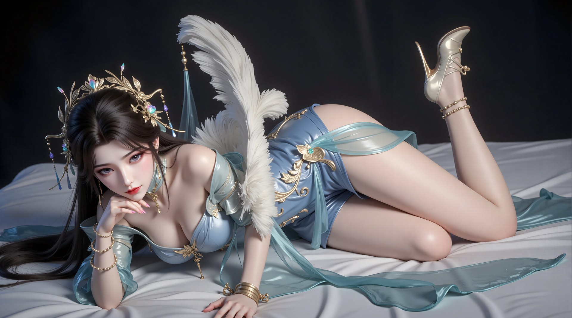 AI Porn - Xi Youqin แฟนตาซีจีน แกลเลอรีตัวละคร ผมยาว แกลเลอรี AI 70P
