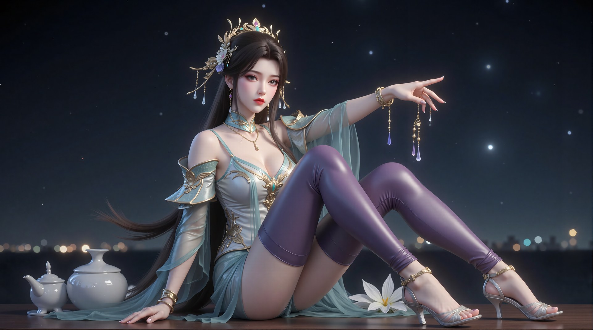 AI Porn - Xi Youqin แฟนตาซีจีน แกลเลอรีตัวละคร ผมยาว แกลเลอรี AI 70P
