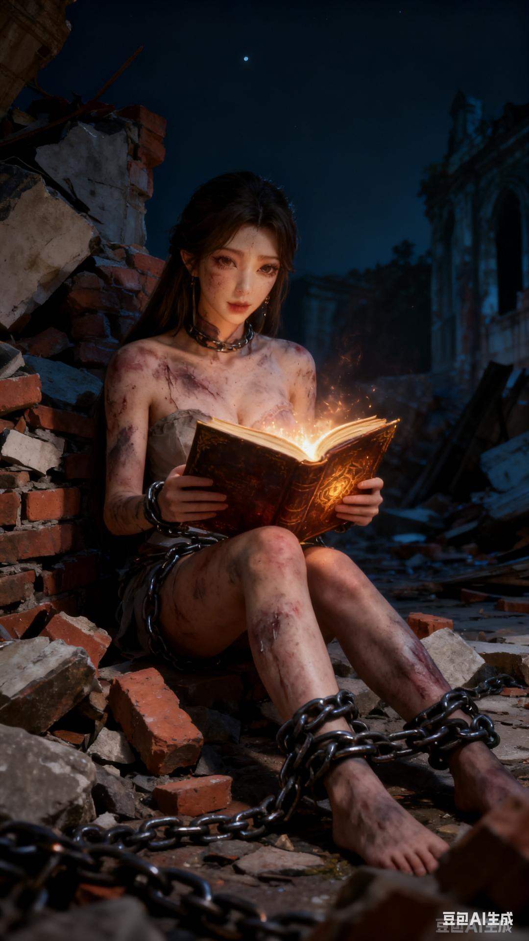 AI Porn - 溪幼琴：古风角色写真长发AI成人向图集 89P