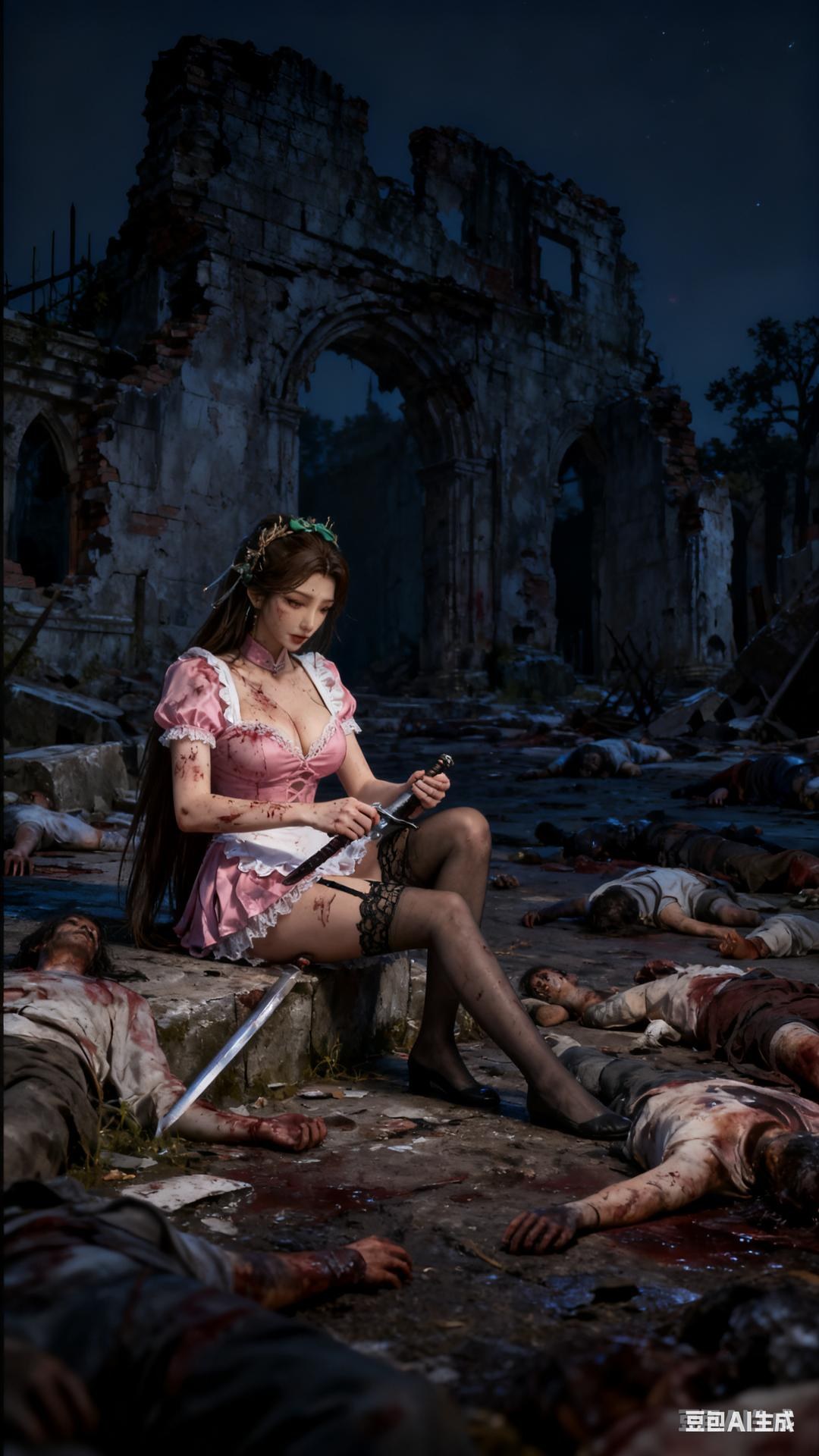 AI Porn - Xi Youqin fantasy hanfu character gallery long hair AI Adult Gallery 89P