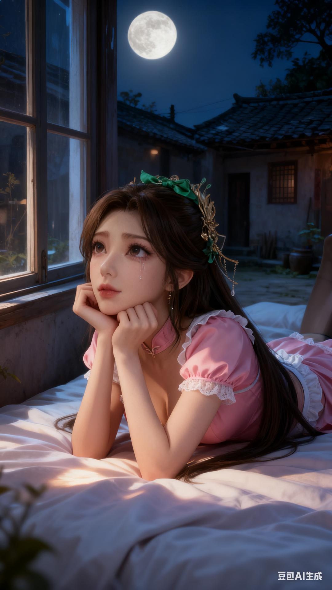 AI Porn - 溪幼琴：古风角色寫真長髮AI成人向圖集 89P