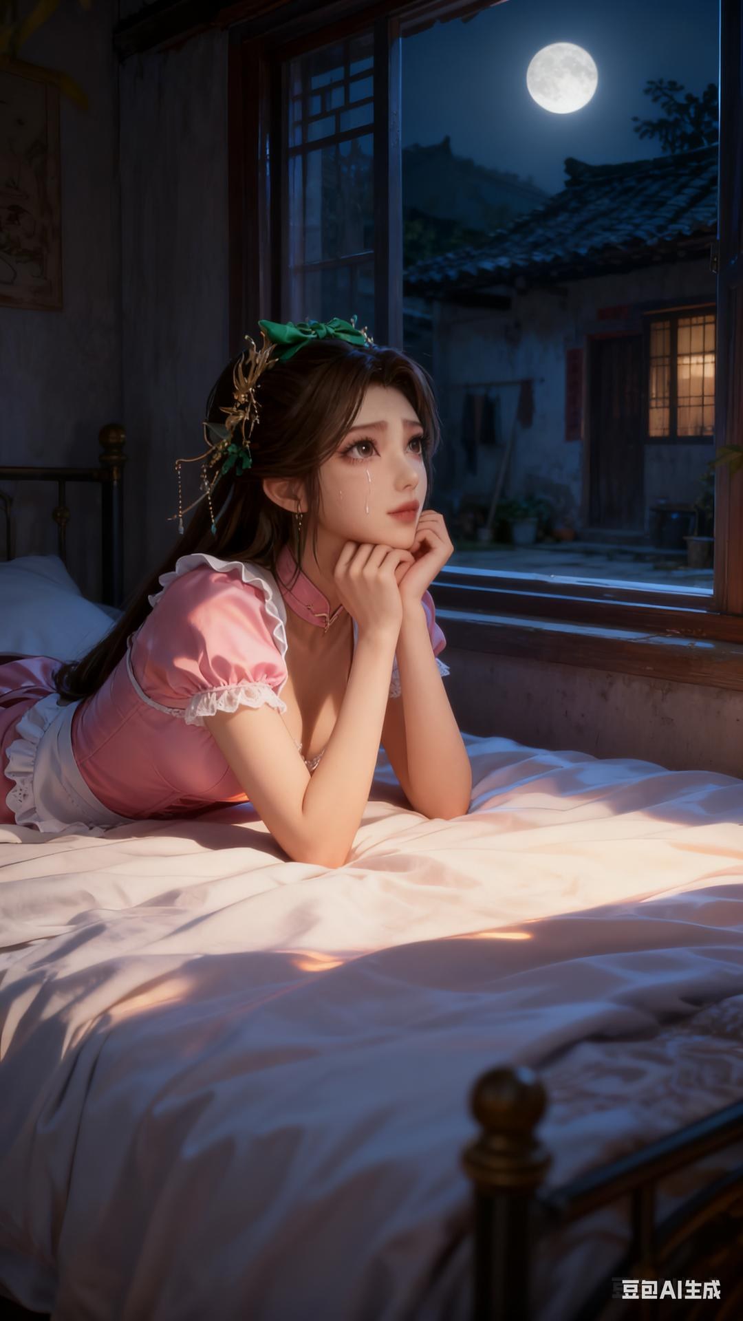 AI Porn - 溪幼琴：古风角色寫真長髮AI成人向圖集 89P