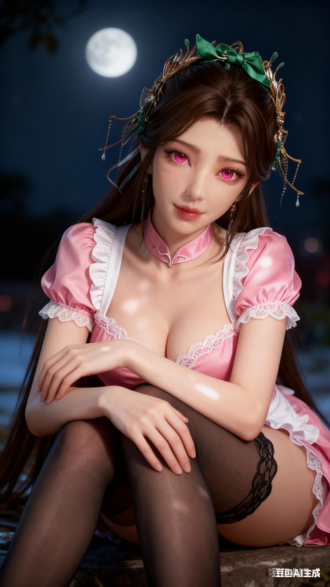 AI Porn - 溪幼琴：古风角色寫真長髮AI成人向圖集 89P