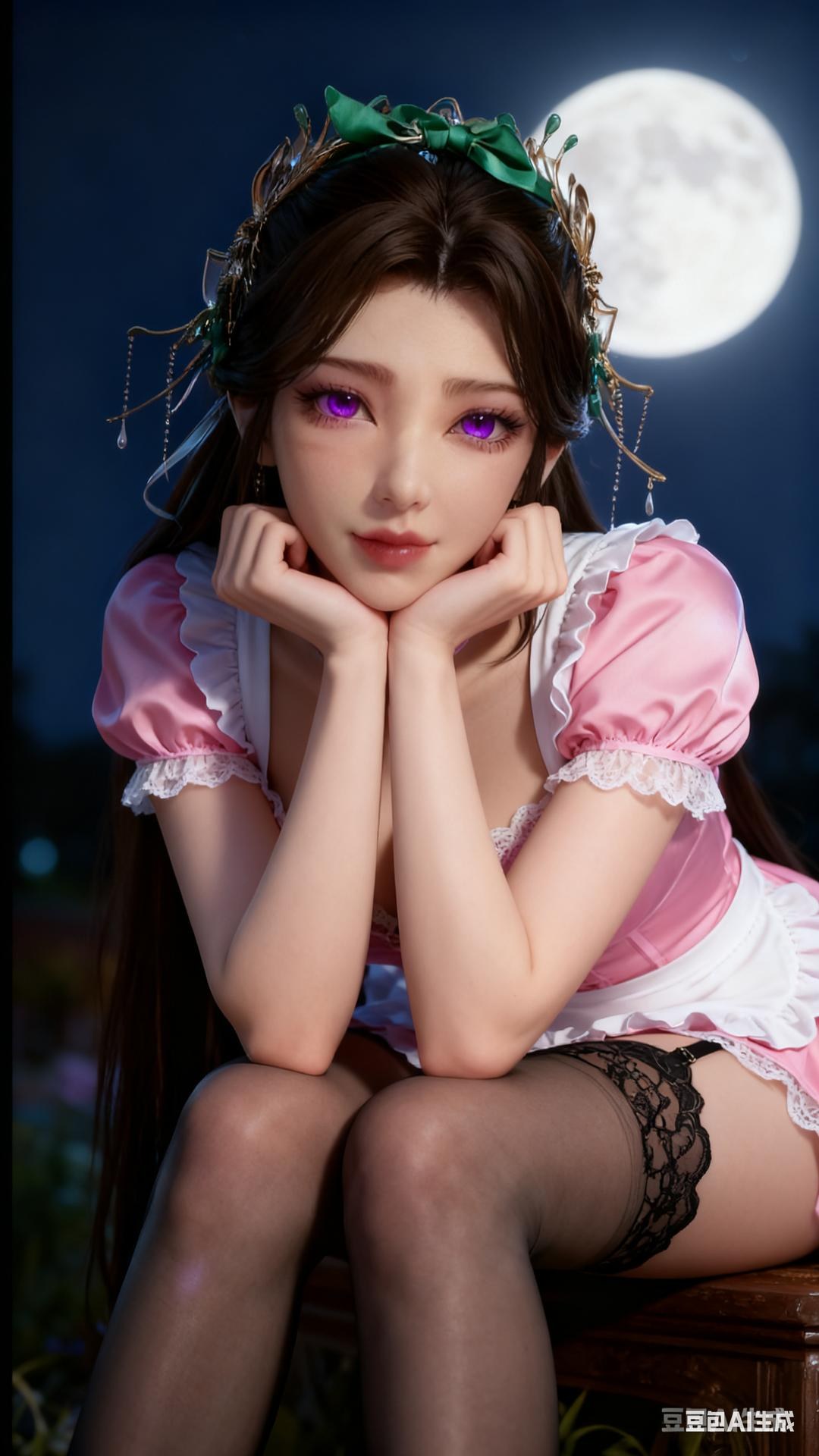 AI Porn - 溪幼琴：古风角色寫真長髮AI成人向圖集 89P