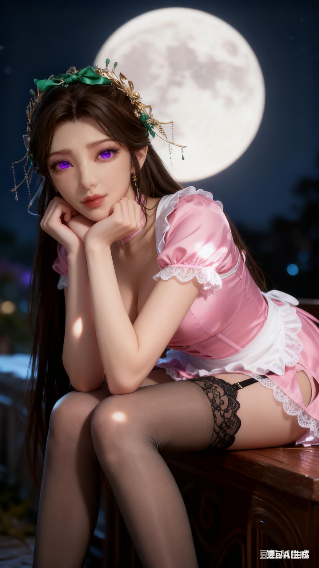 AI Porn - 溪幼琴：古风角色寫真長髮AI成人向圖集 89P