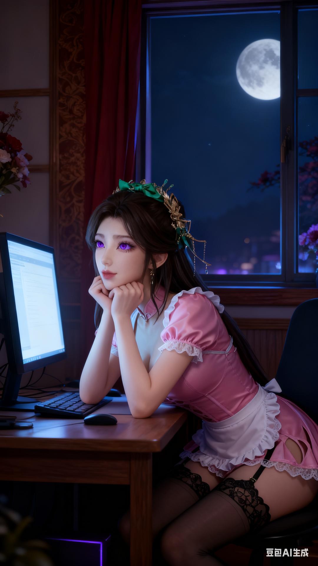 AI Porn - 溪幼琴：古风角色寫真長髮AI成人向圖集 89P