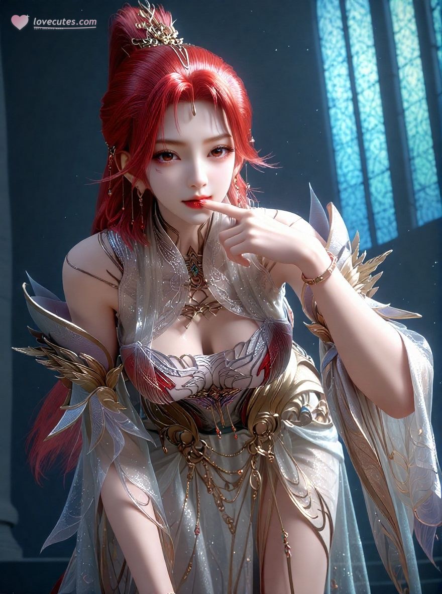AI Porn - 百炼成神 火允儿：古风角色寫真長髮AI成人向圖集 110P