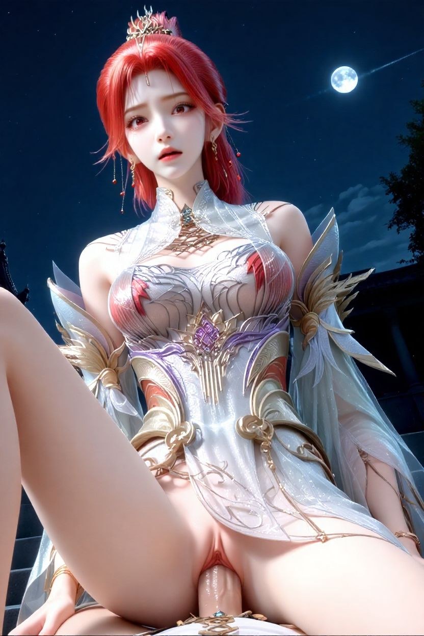 AI Porn - 百炼成神 火允儿：古风角色寫真長髮AI成人向圖集 110P