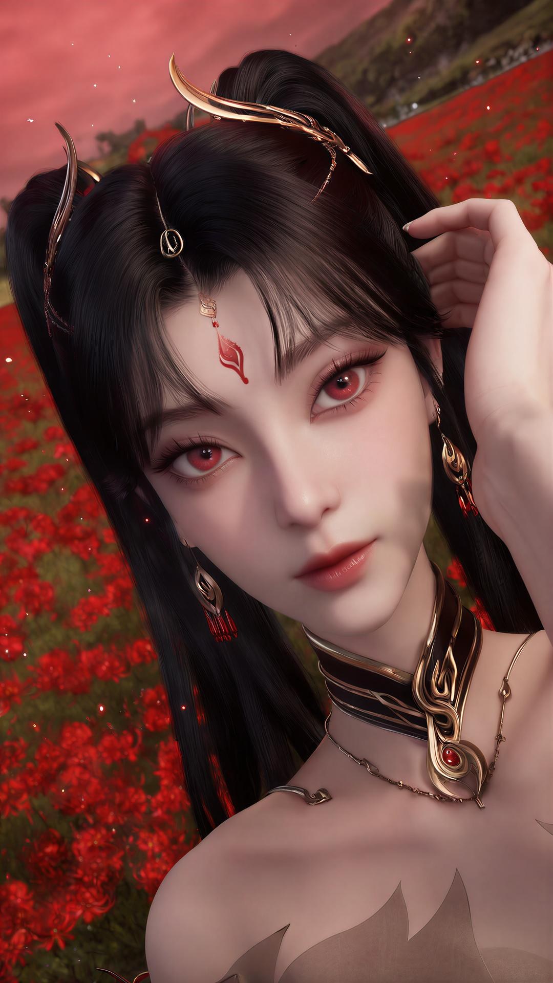 AI Porn - 蛋蛋：角色写真长发美胸AI成人向图集 102P