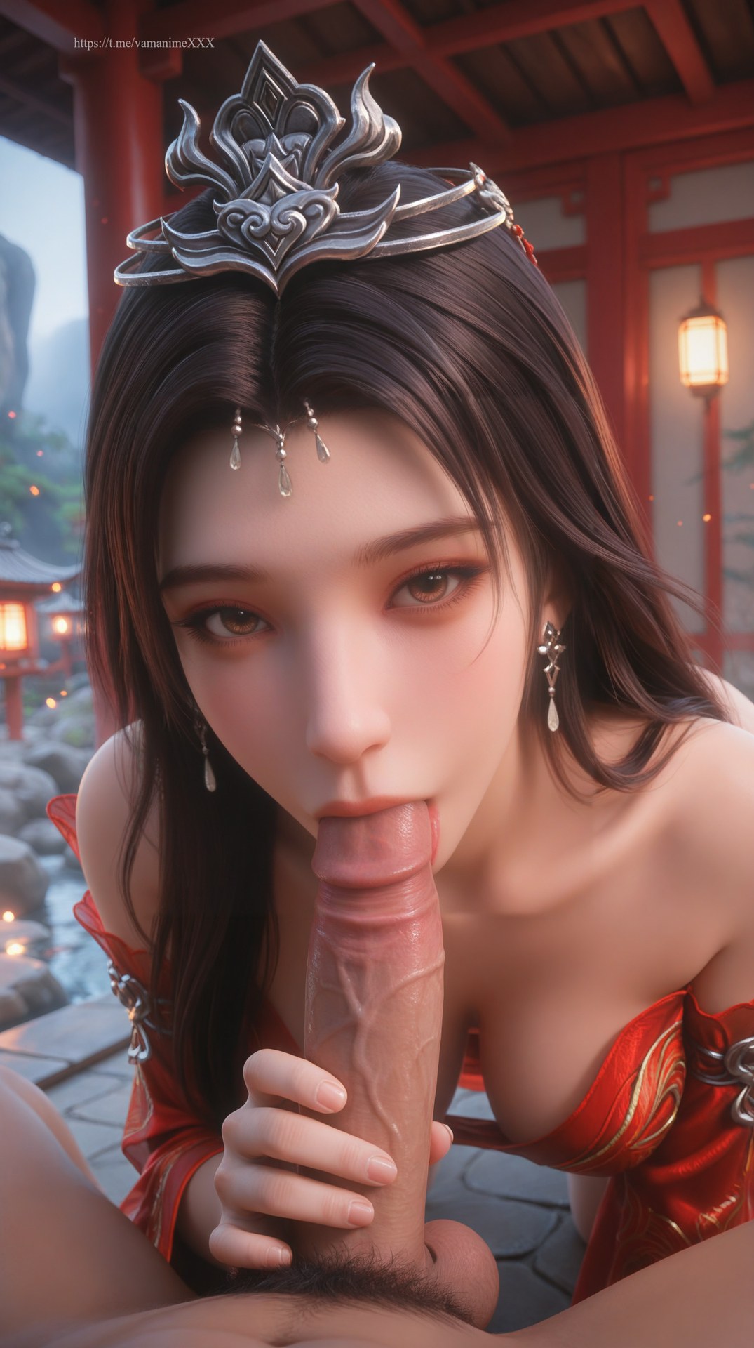 AI Porn - 紅衣尸王 雨馨：紅衣角色寫真長髮AI成人向圖集 106P9V