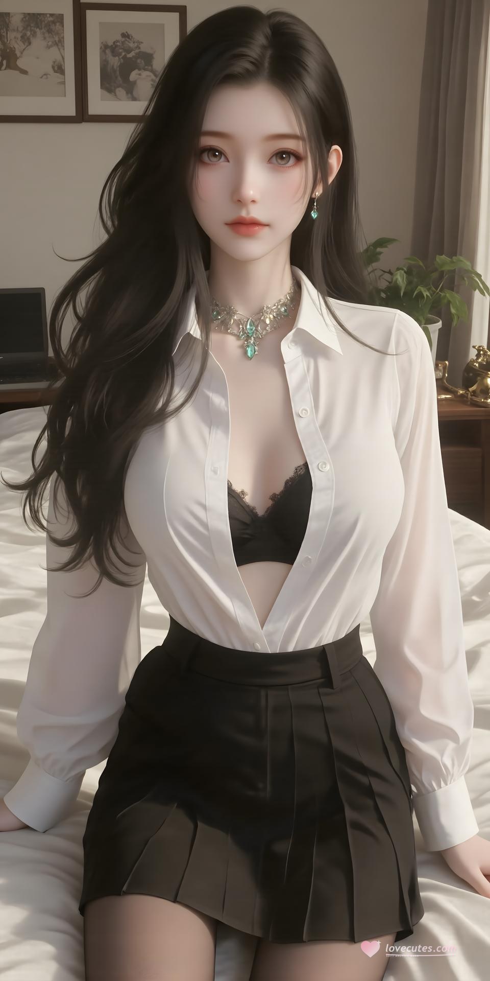 AI Porn - 陆嫁嫁 古風 キャラクター画像集 ロングヘア AI画像ギャラリー 61P