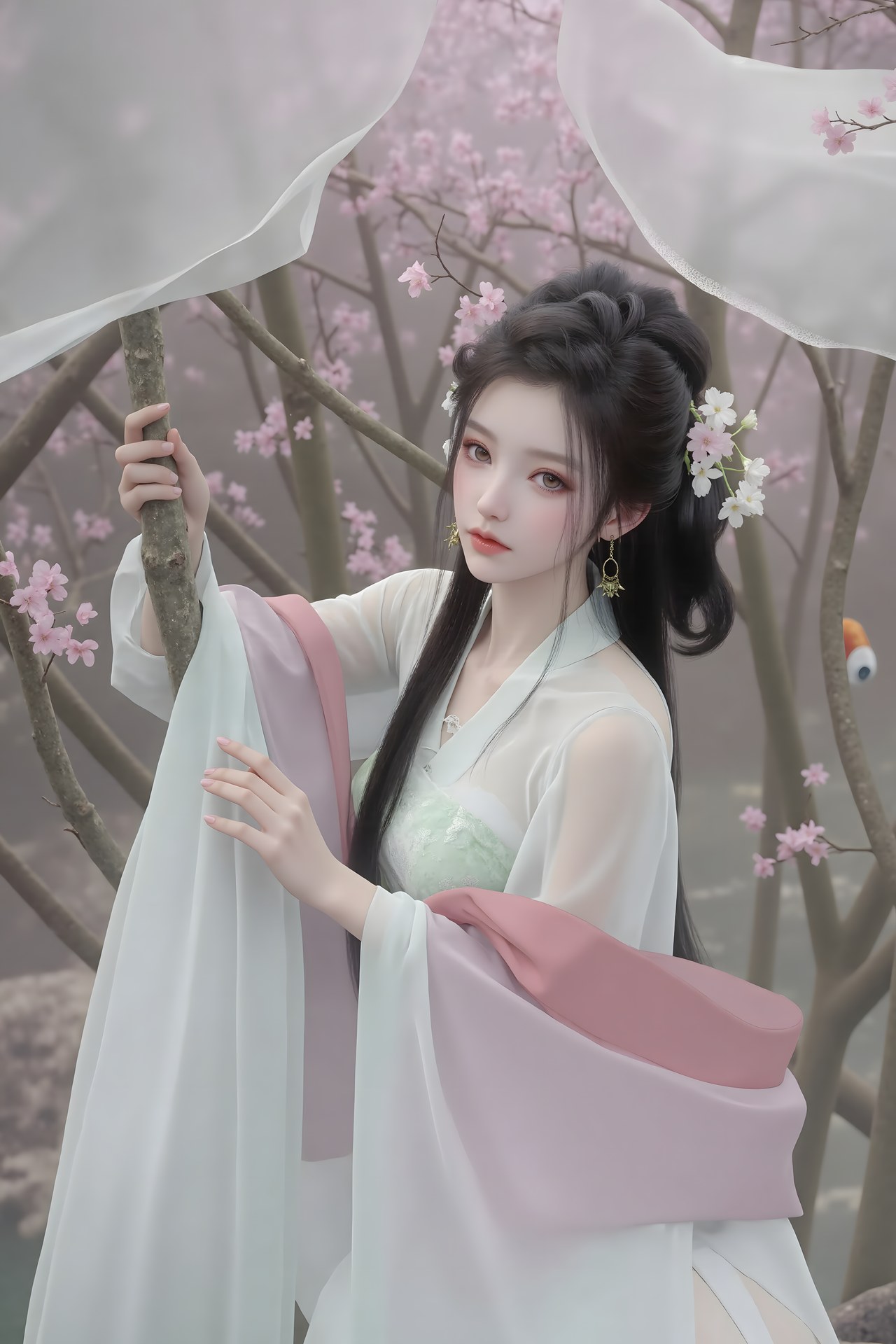 AI Porn - 陆嫁嫁 古風 キャラクター画像集 ロングヘア AI画像ギャラリー 61P