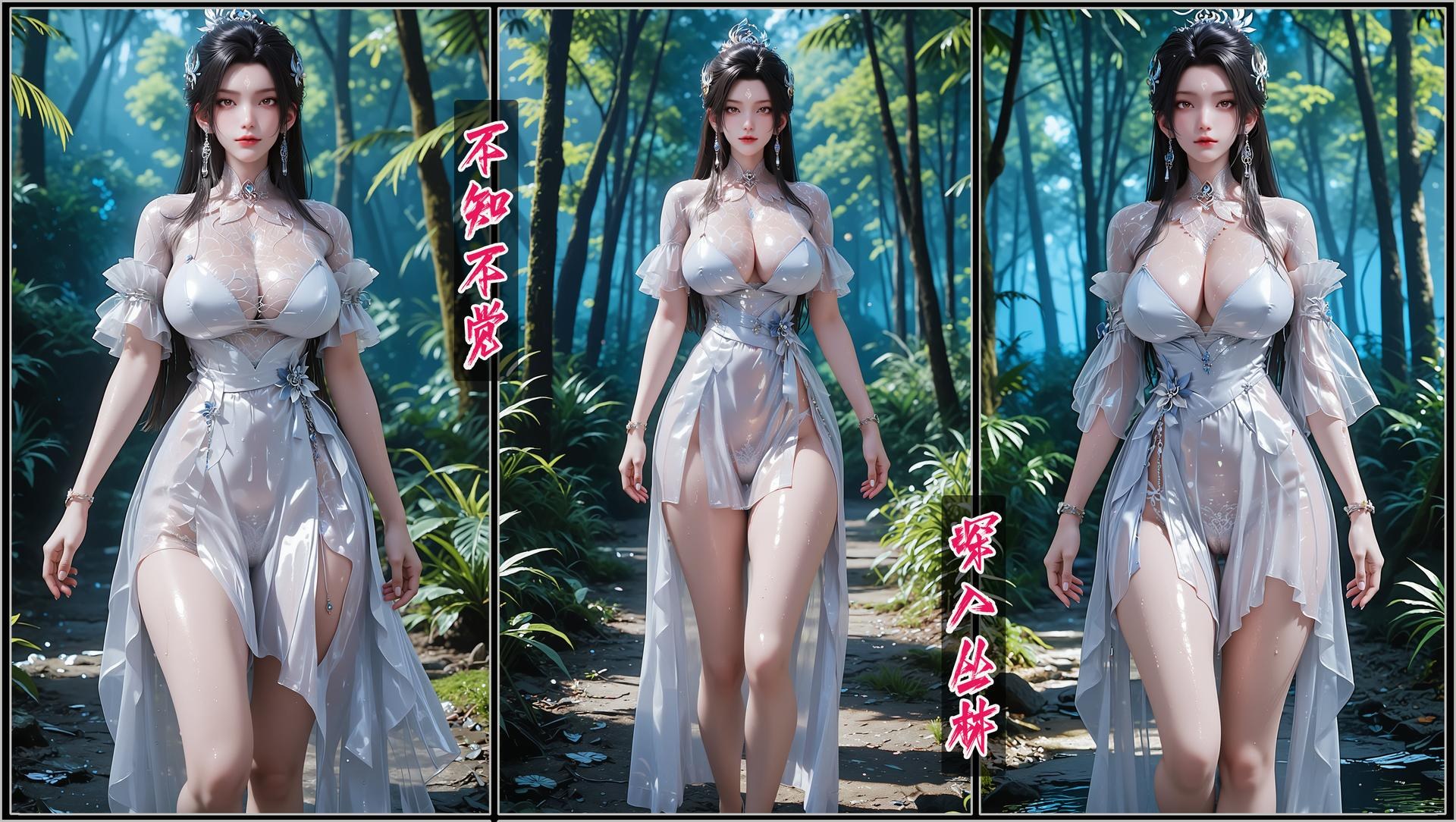 AI Porn - 陆雪琪：江湖历练古风角色写真AI成人向图集 371P